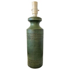 Mid-20th Century Modern Bitossi Erica Art Pottery Lamp by Aldo Londi