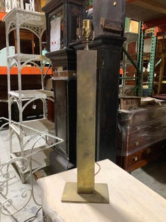 Mid-20th Century Modern Brass Column Lamp