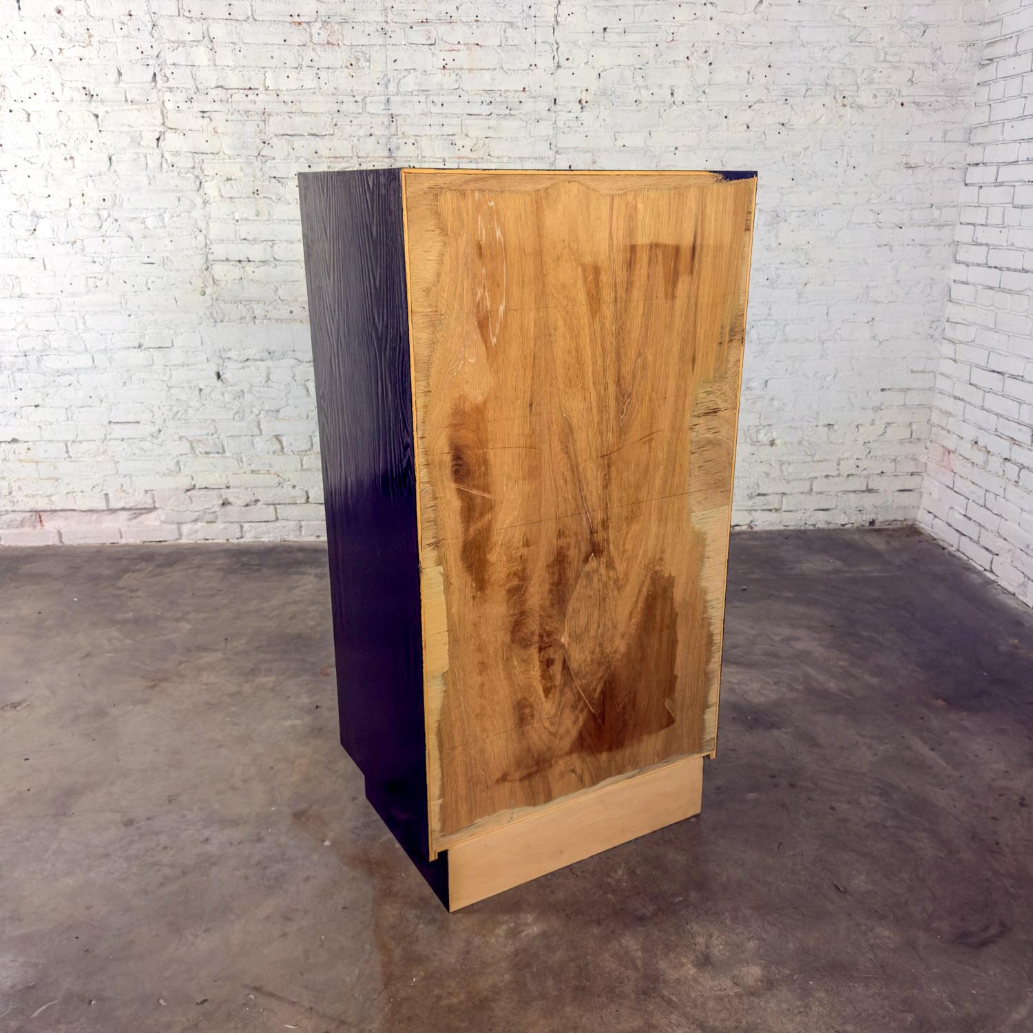 Mid 20th Century Modern Campaign Style Henredon Black Lingerie Chest of Drawers For Sale 10