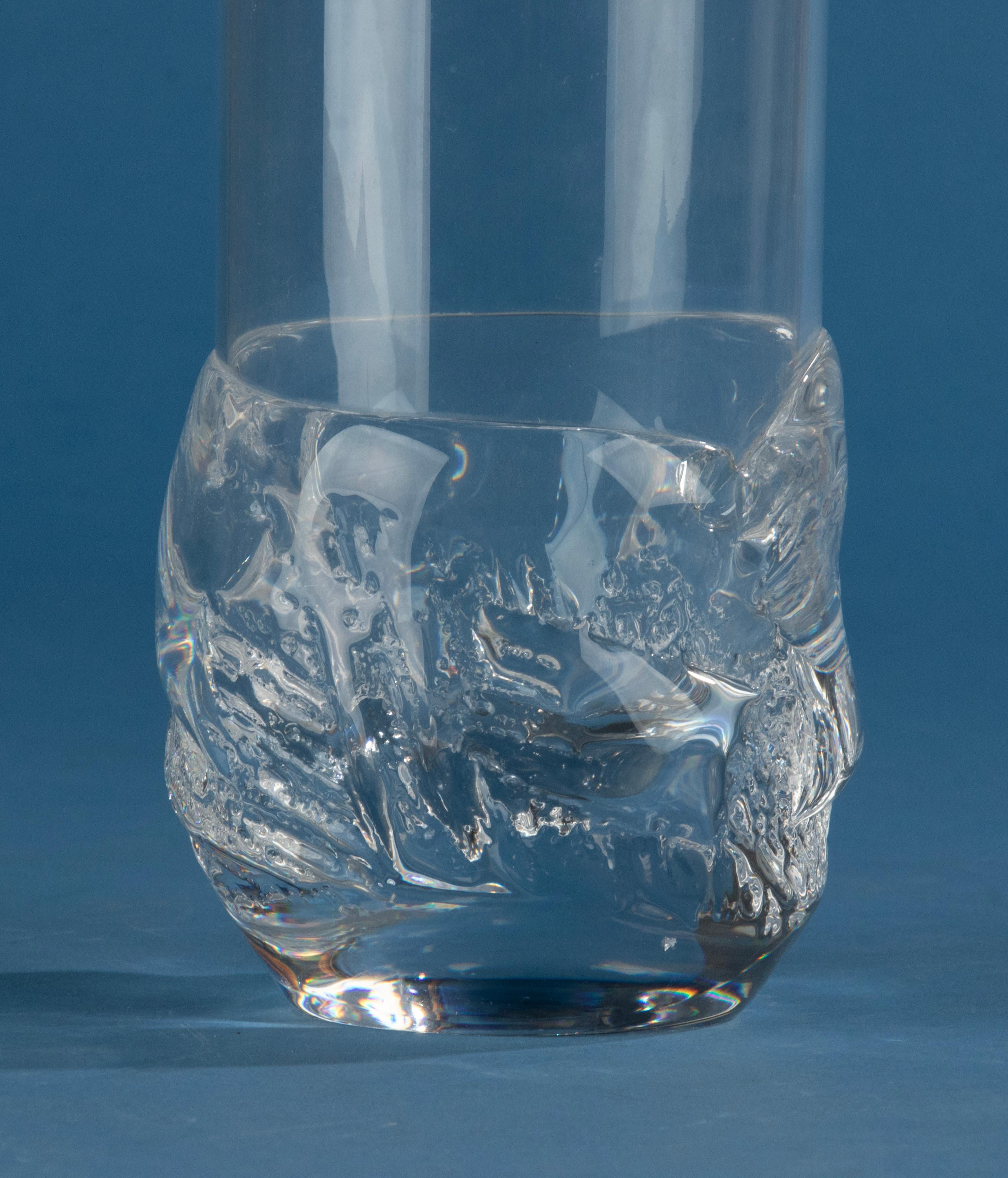 Mid-Century Modern Vase en cristal moderne du milieu du 20e siècle - Daum - France  en vente