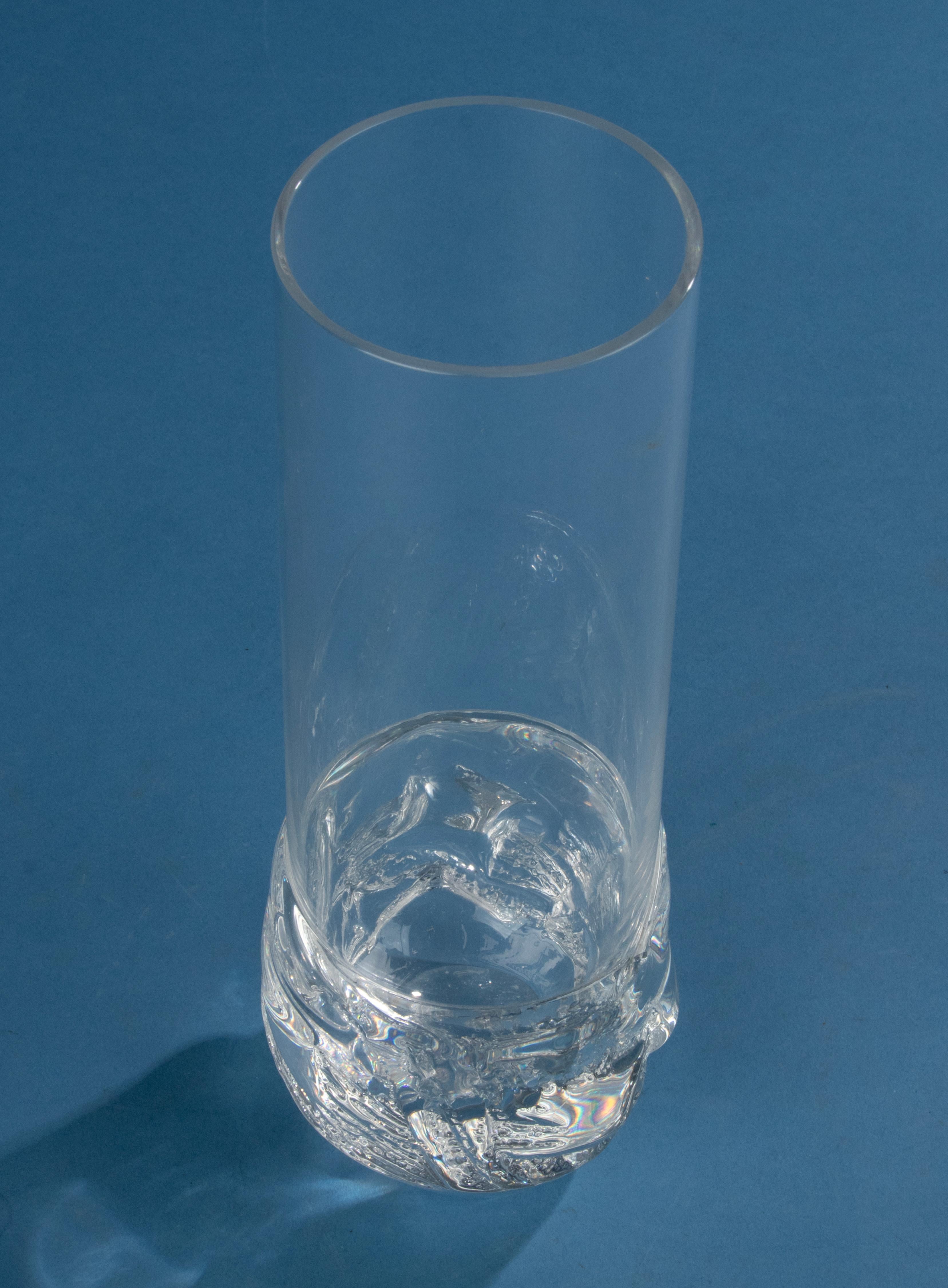Hand-Crafted Mid-20th Century Modern Crystal Vase - Daum - France  For Sale