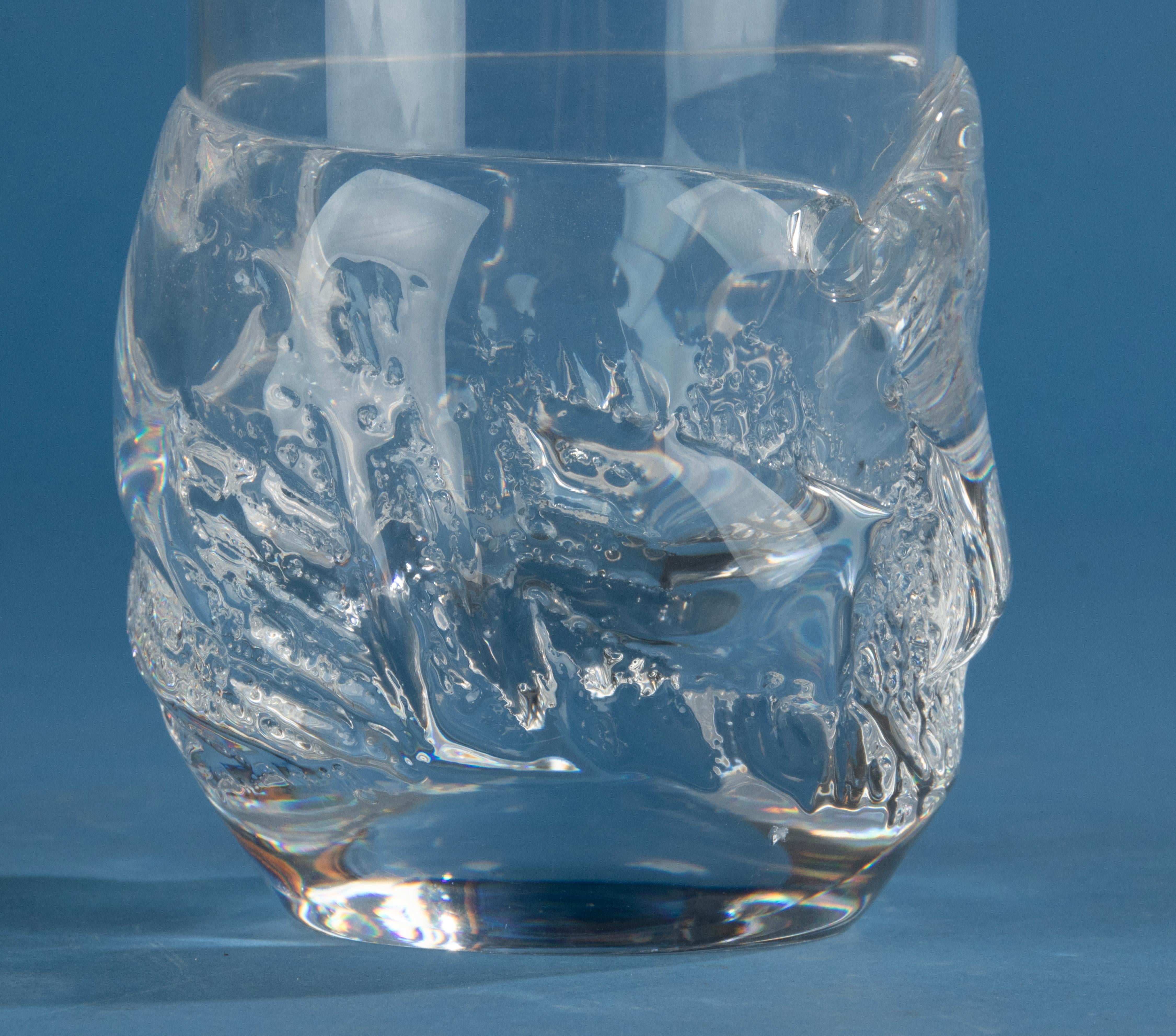 Milieu du XXe siècle Vase en cristal moderne du milieu du 20e siècle - Daum - France  en vente