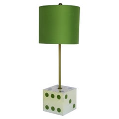 Retro Mid Century Modern Dice Form Table Lamp