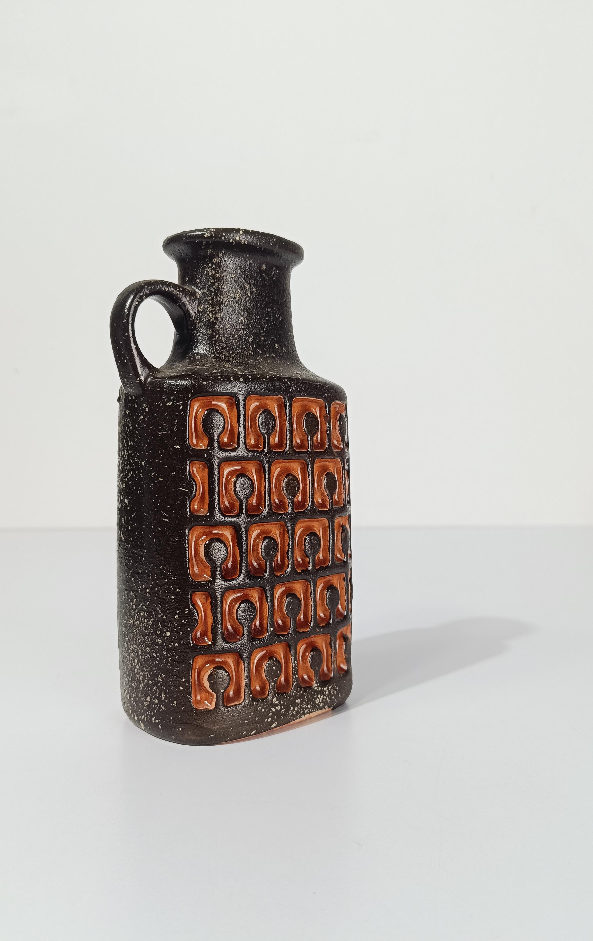 Moderne Fat Lava-Krugvase aus der Mitte des 20. Jahrhunderts von VEB Haldensleben, Westdeutschland im Angebot 5