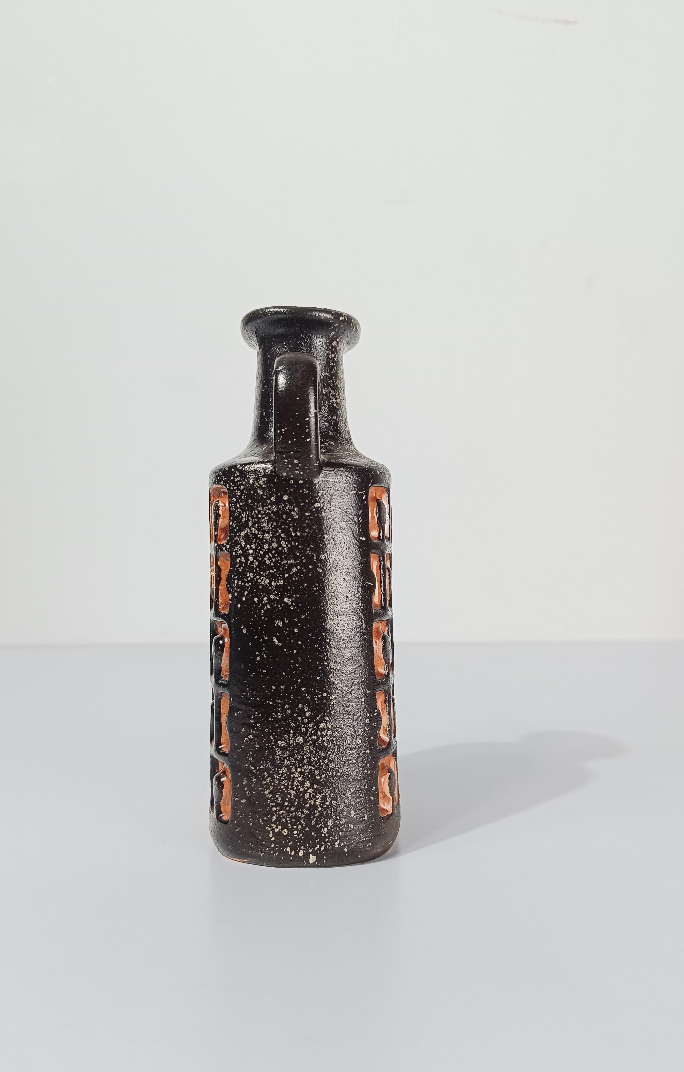 Moderne Fat Lava-Krugvase aus der Mitte des 20. Jahrhunderts von VEB Haldensleben, Westdeutschland im Angebot 6