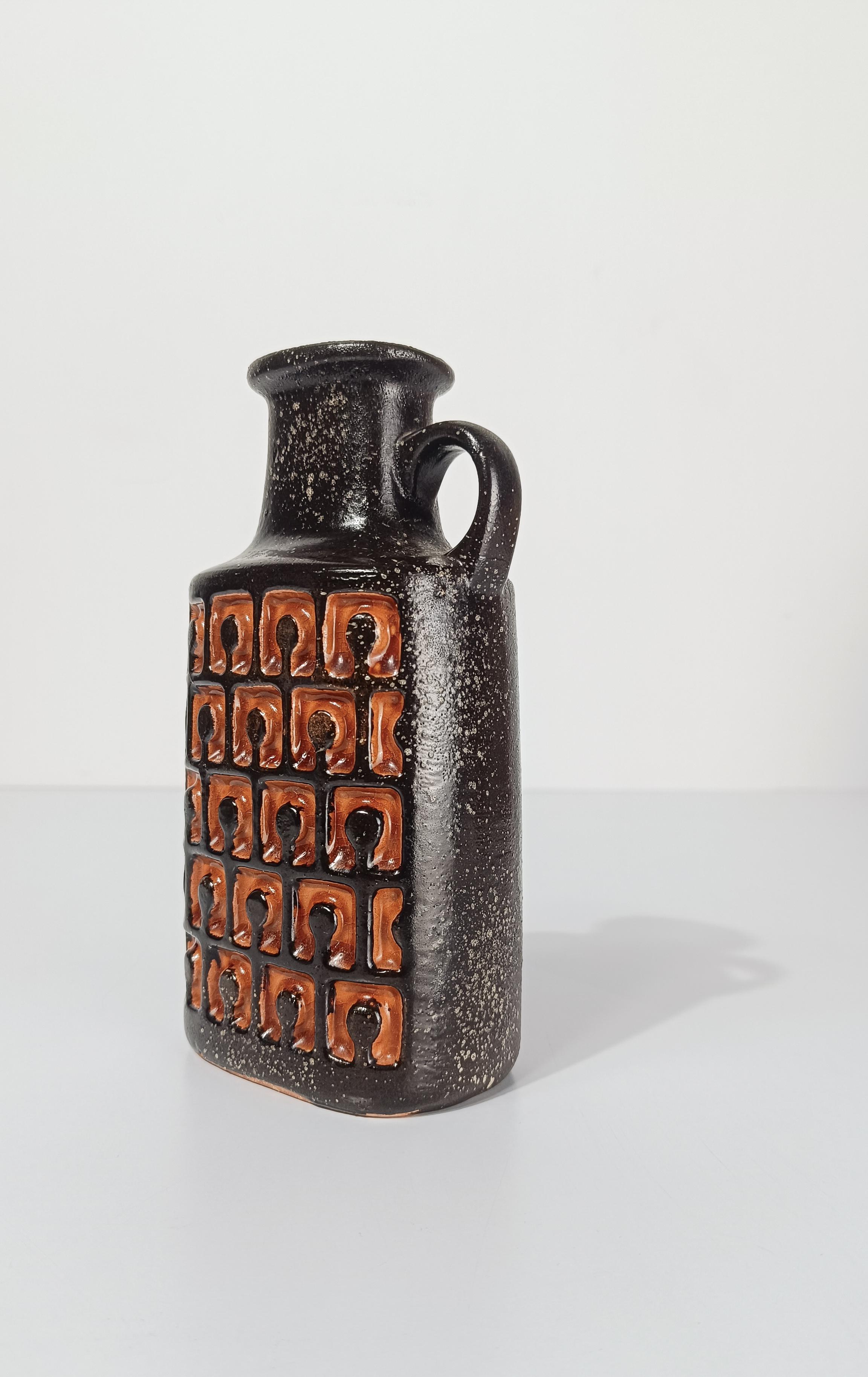 Moderne Fat Lava-Krugvase aus der Mitte des 20. Jahrhunderts von VEB Haldensleben, Westdeutschland im Angebot 7
