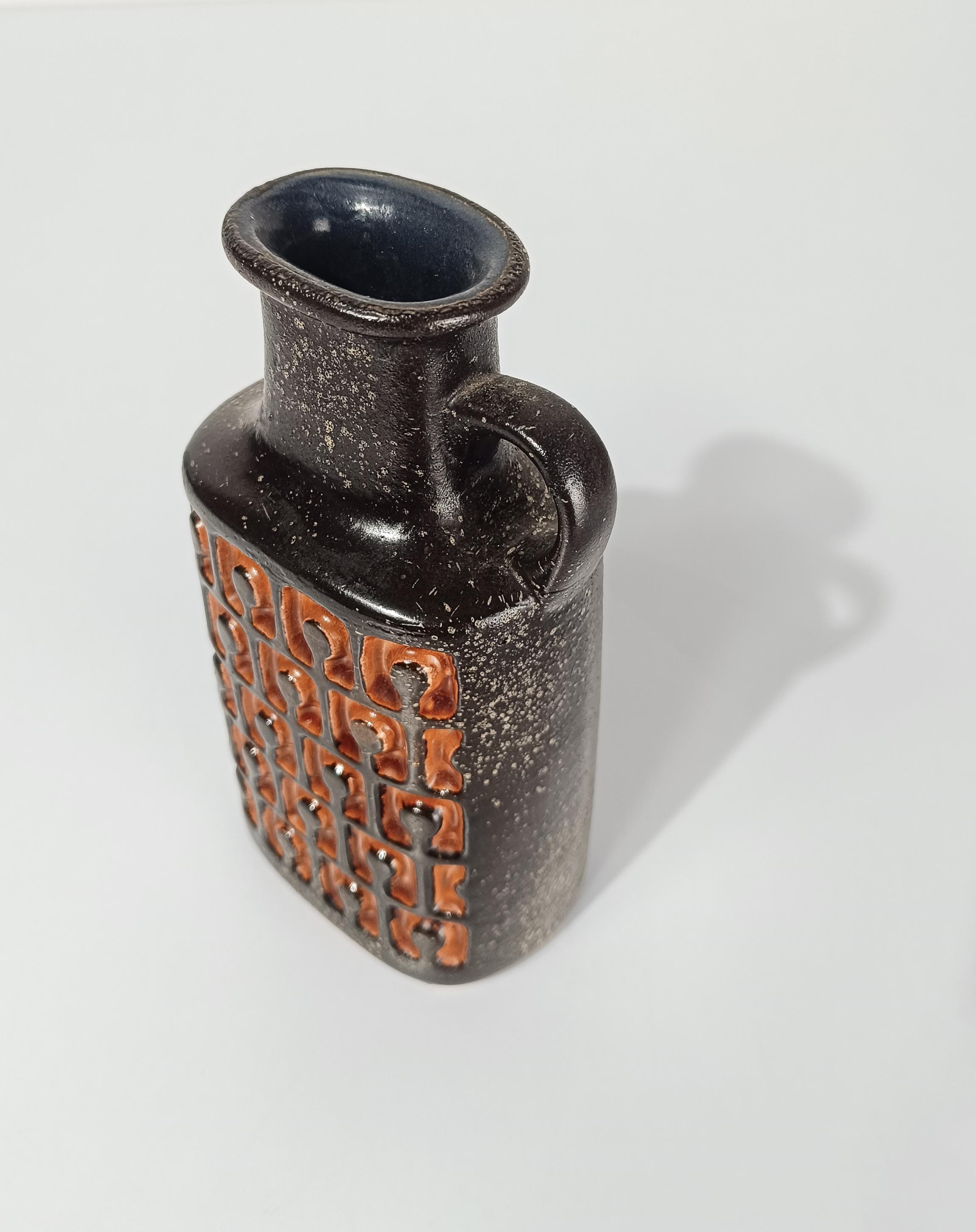 Moderne Fat Lava-Krugvase aus der Mitte des 20. Jahrhunderts von VEB Haldensleben, Westdeutschland im Angebot 8