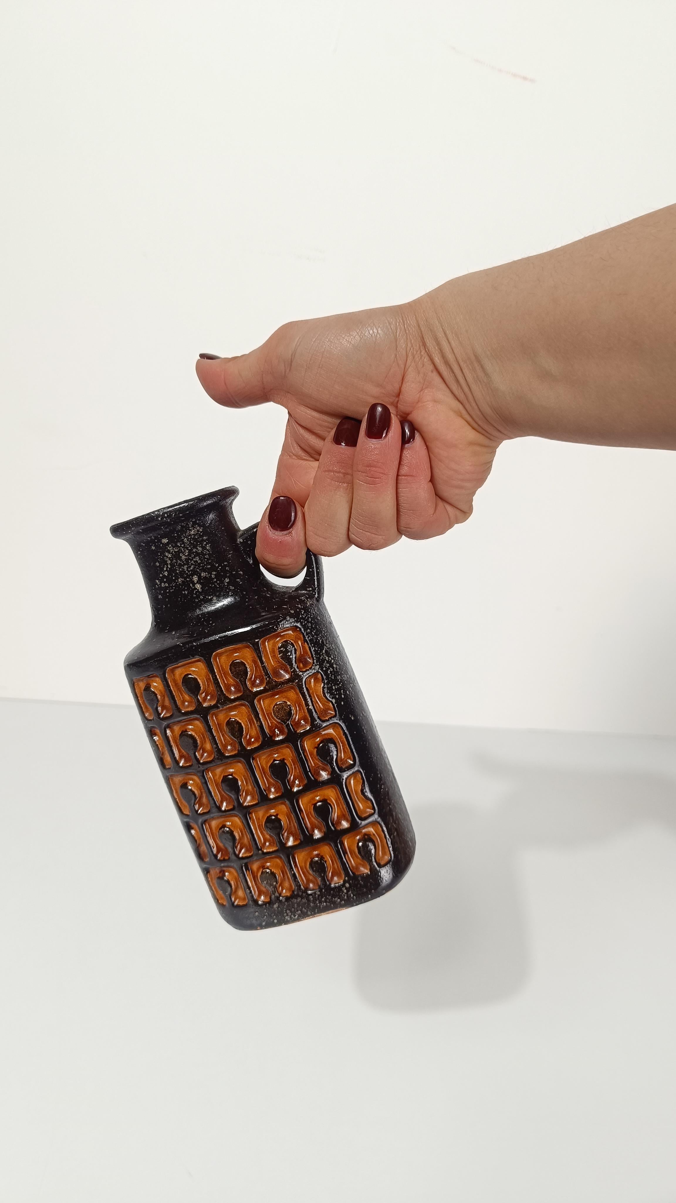 Moderne Fat Lava-Krugvase aus der Mitte des 20. Jahrhunderts von VEB Haldensleben, Westdeutschland im Angebot 10