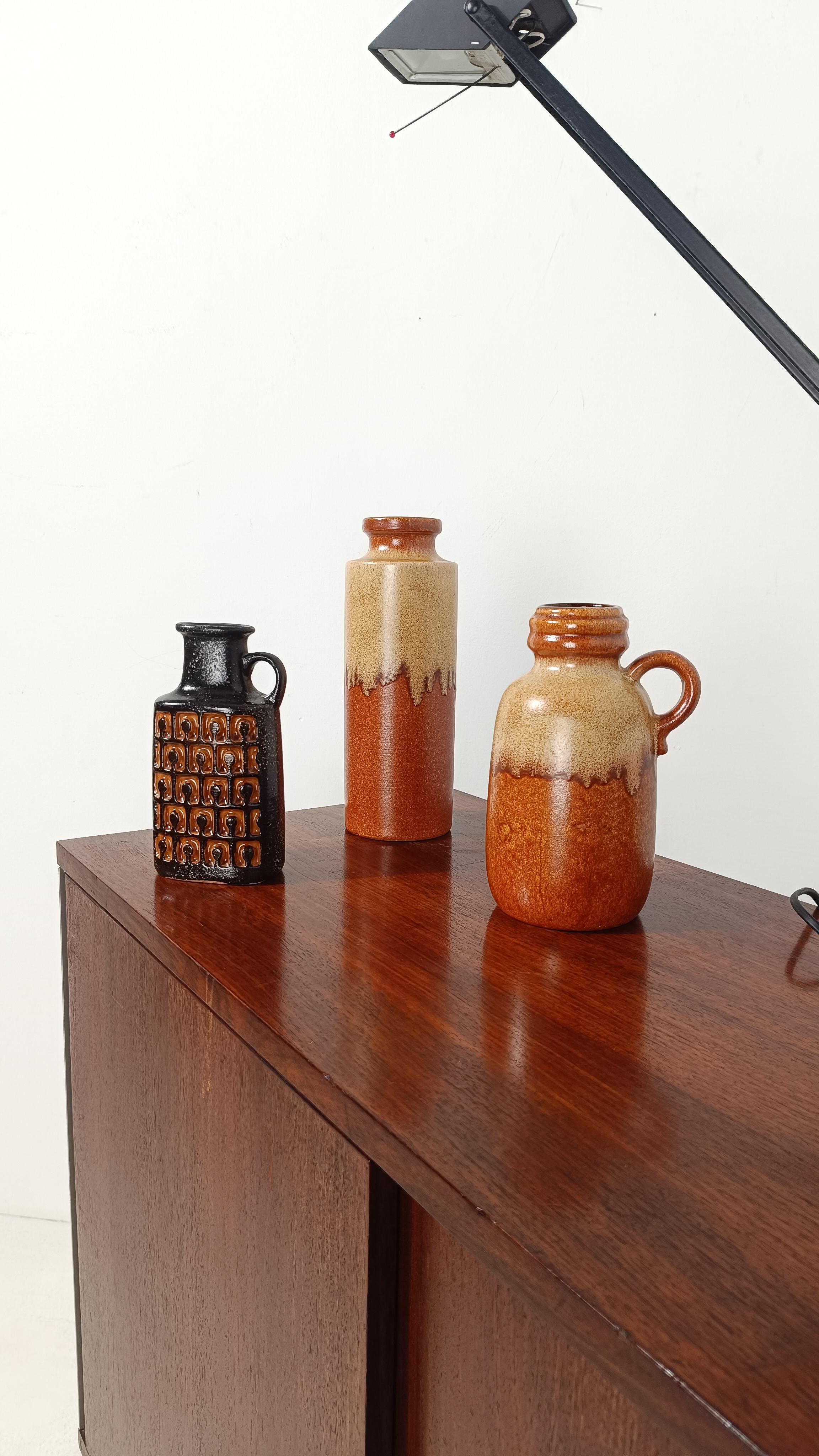 Moderne Fat Lava-Krugvase aus der Mitte des 20. Jahrhunderts von VEB Haldensleben, Westdeutschland (Keramik) im Angebot