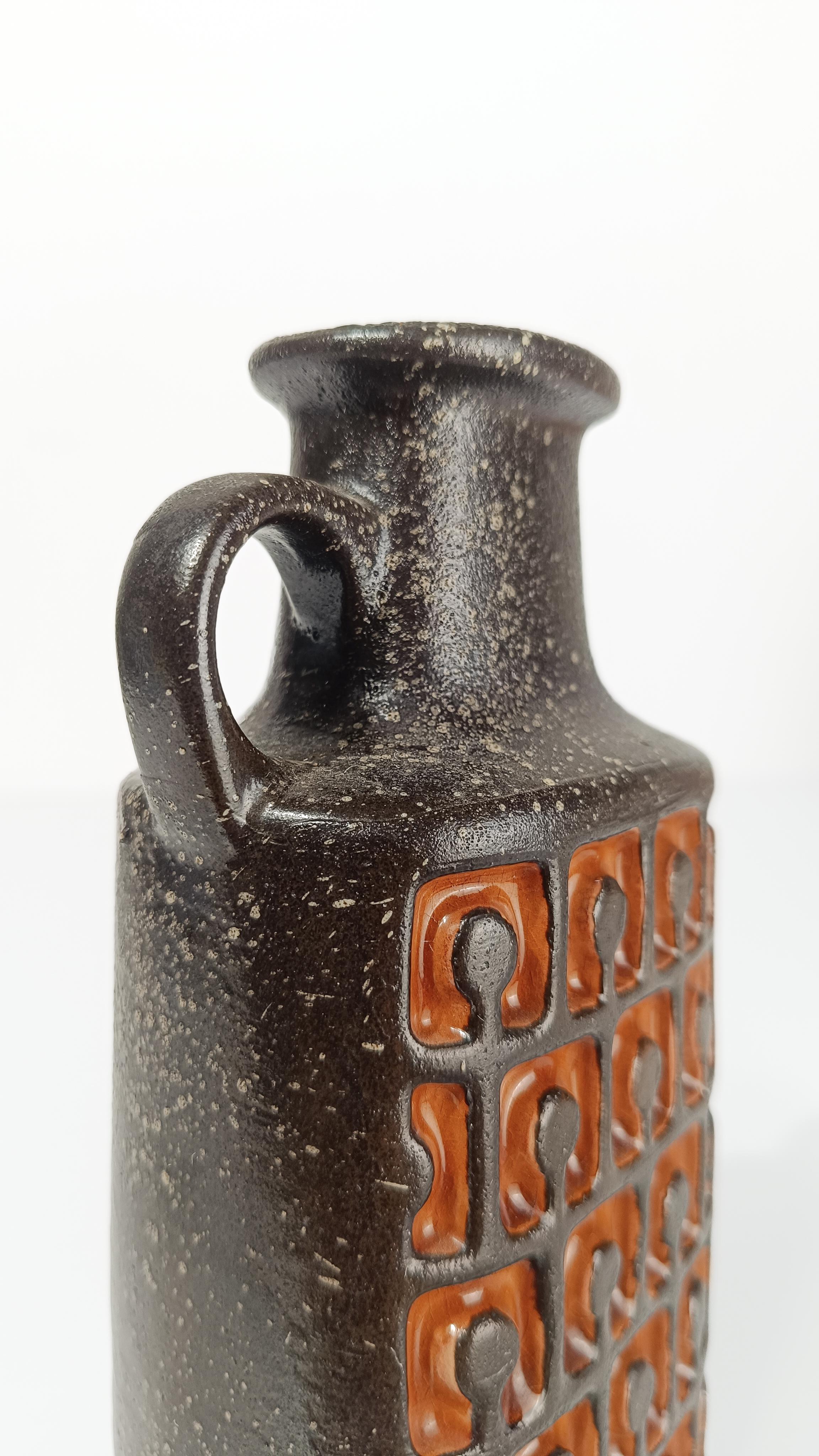 Moderne Fat Lava-Krugvase aus der Mitte des 20. Jahrhunderts von VEB Haldensleben, Westdeutschland im Angebot 1