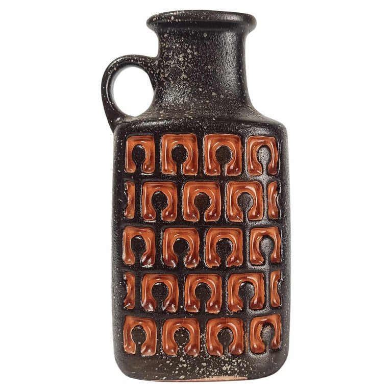 Mid 20th Century Modern Fat Lava Jug-Vase by VEB Haldensleben 