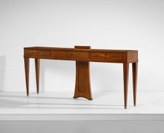 Mid-20th Century Modern Five drawers console by Mario Quarti, Italy 1940s