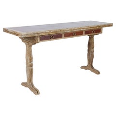 Mesa baja/escritorio plegable de madera moderna de mediados del siglo XX de Comte S.A., Argentina