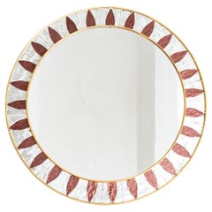 Specchio da parete colorato francese della metà del XX secolo, circa 1950