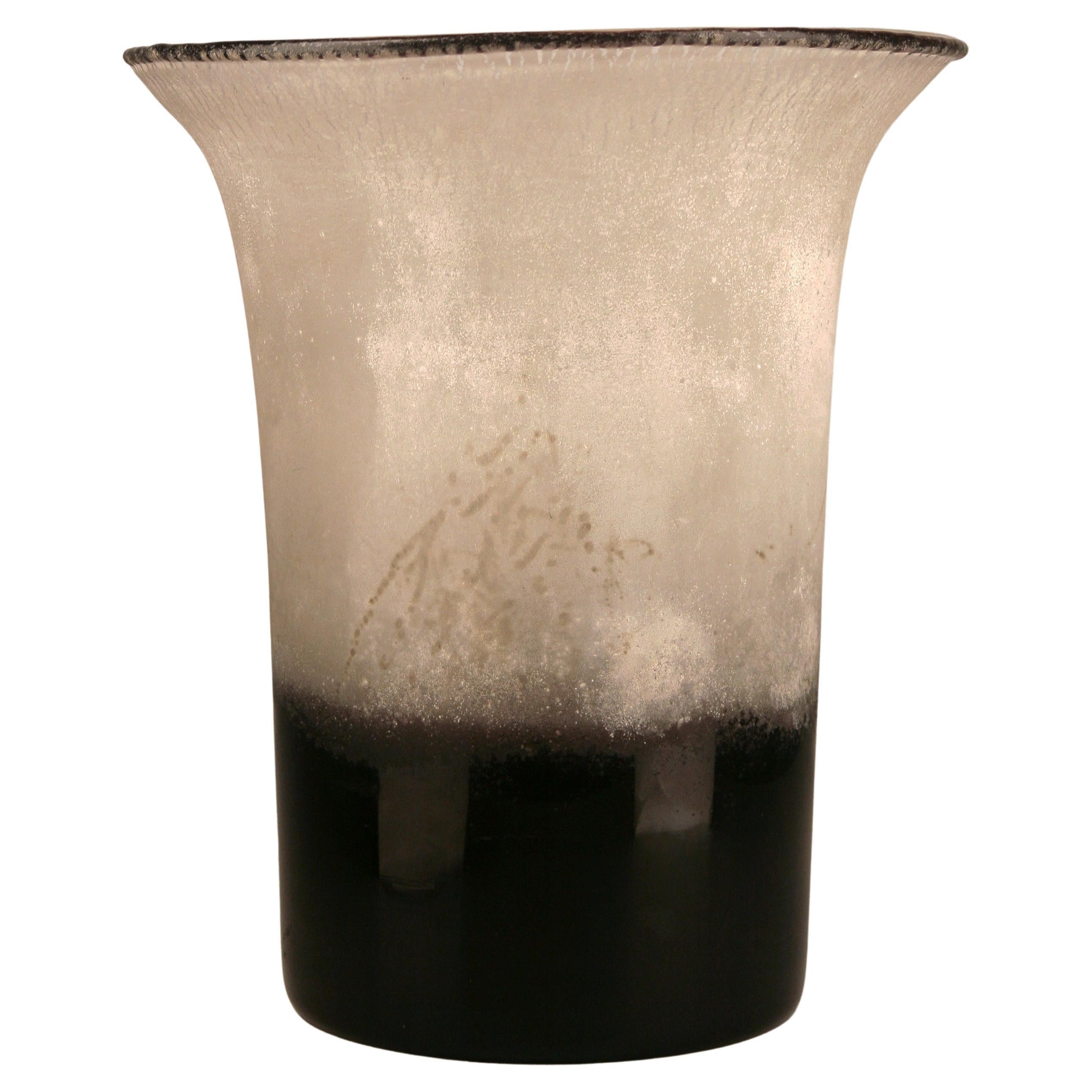 Mid-20th Century Modern Frosted Murano Glass Lamp/Vase by Italian A. Barbini For Sale
