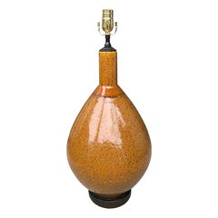 Mid-20th Century Modern Glazed Ceramic Lamp by AH Kag Switzerland, Signed