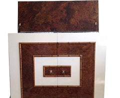 Mid-20th Century Modern Milo Baughman Style Electrified Dry Bar, Cabinet