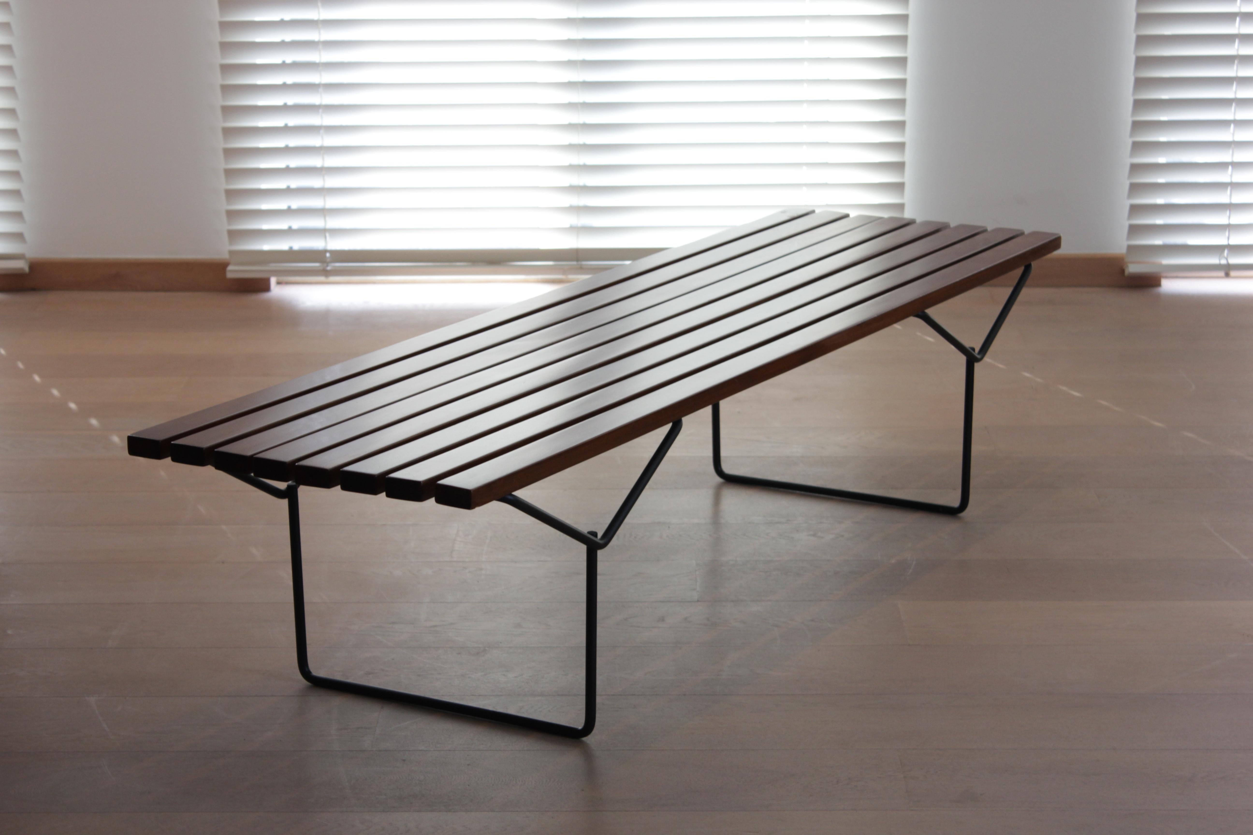 Mid 20th Century Modern Model 400 Bench by Harry Bertoia for Knoll  For Sale 4