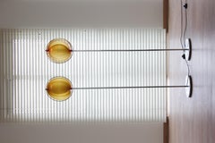 Mid 20th Century Modern Pair of "Moon" floor lamps by Christian Koban for DOM