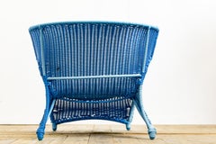 Mid-20th Century Modern Pool Sun Lounger in Two-Tone Blue