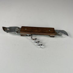 Mid 20th Century Modern Vintage Wood Wine Bottle Opener Japan