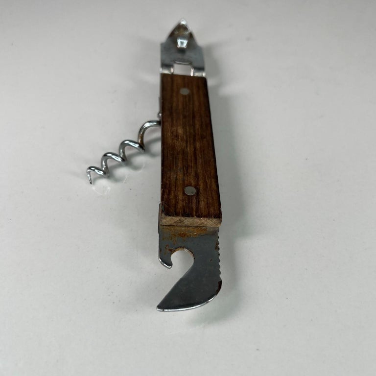 Mid 20th Century Modern Vintage Wood Wine Bottle Opener Japan For Sale at 1stDibs