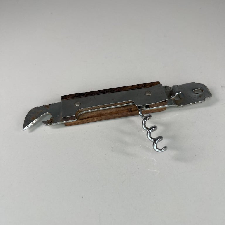 Mid 20th Century Modern Vintage Wood Wine Bottle Opener Japan For Sale at 1stDibs