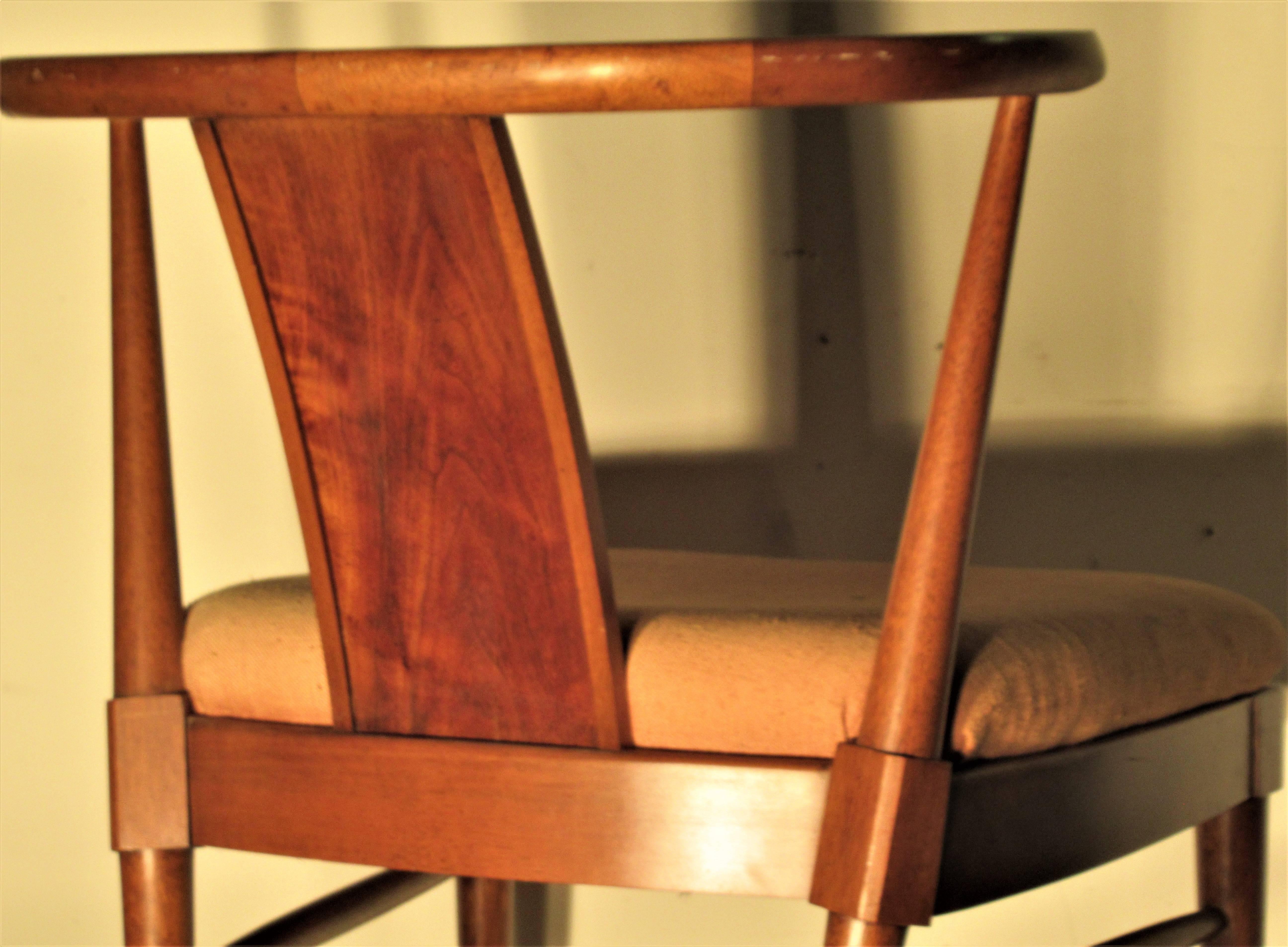 Mid-20th Century Modern Wishbone Chairs Style of Tomlinson 2