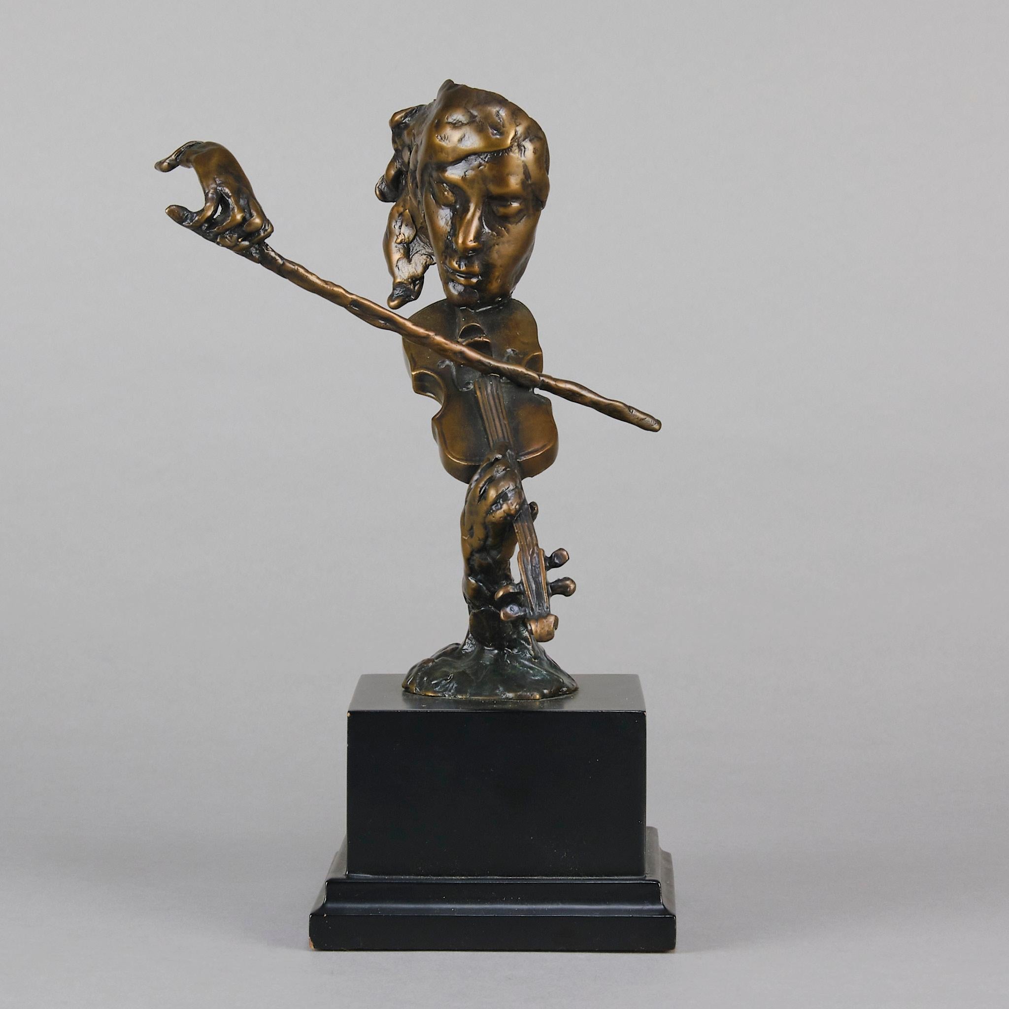Mid 20th Century Modernist Bronze entitled 