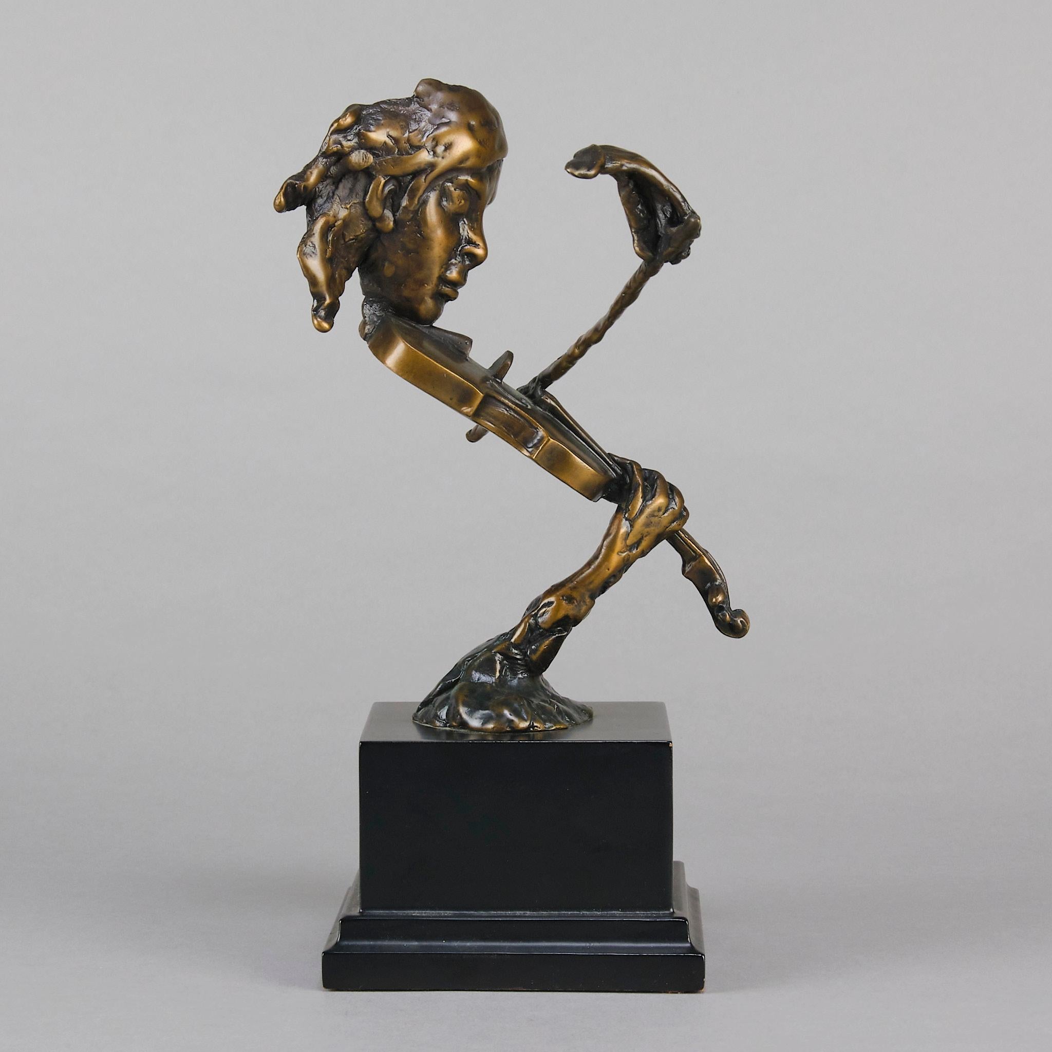 North American Mid 20th Century Modernist Bronze entitled 