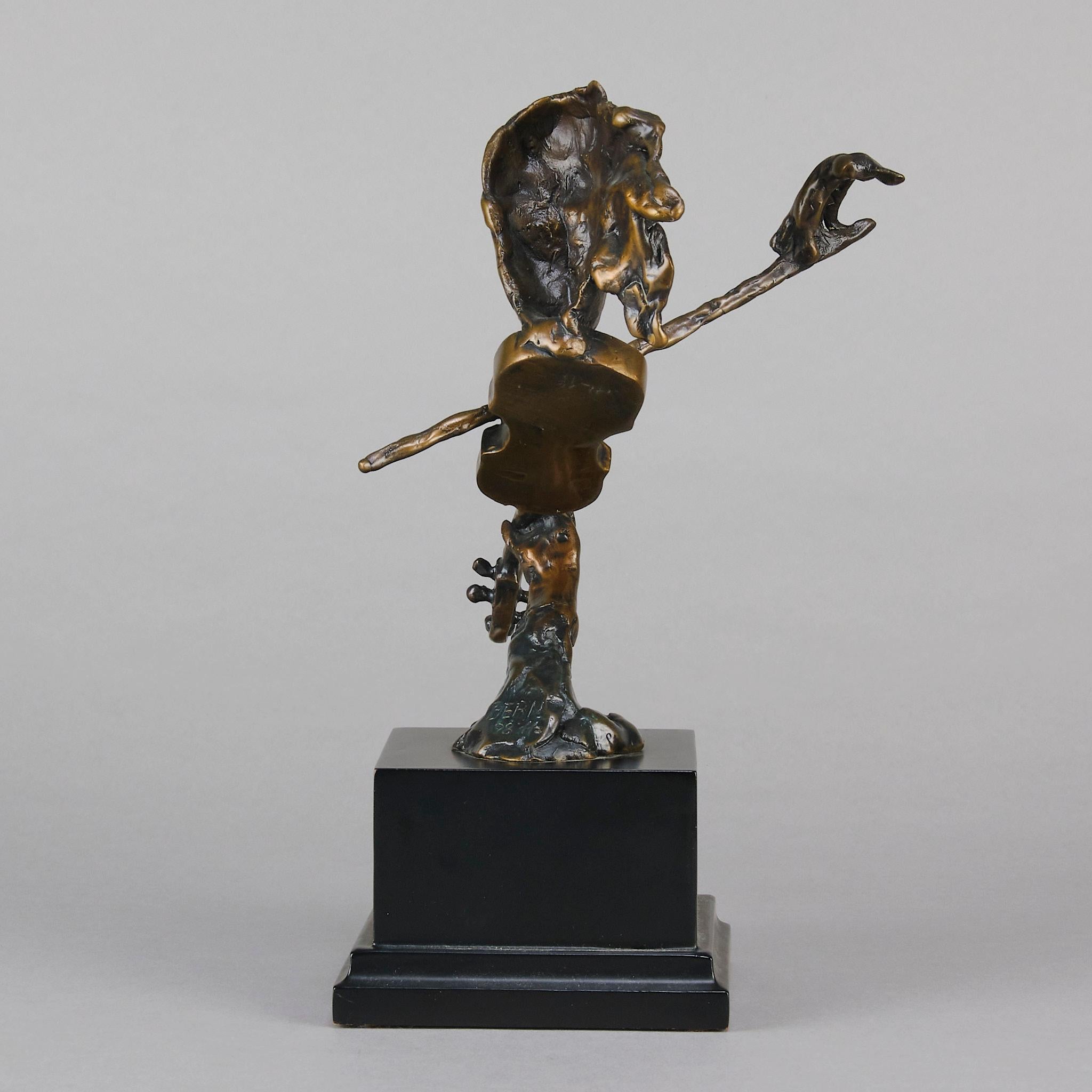Mid 20th Century Modernist Bronze entitled 