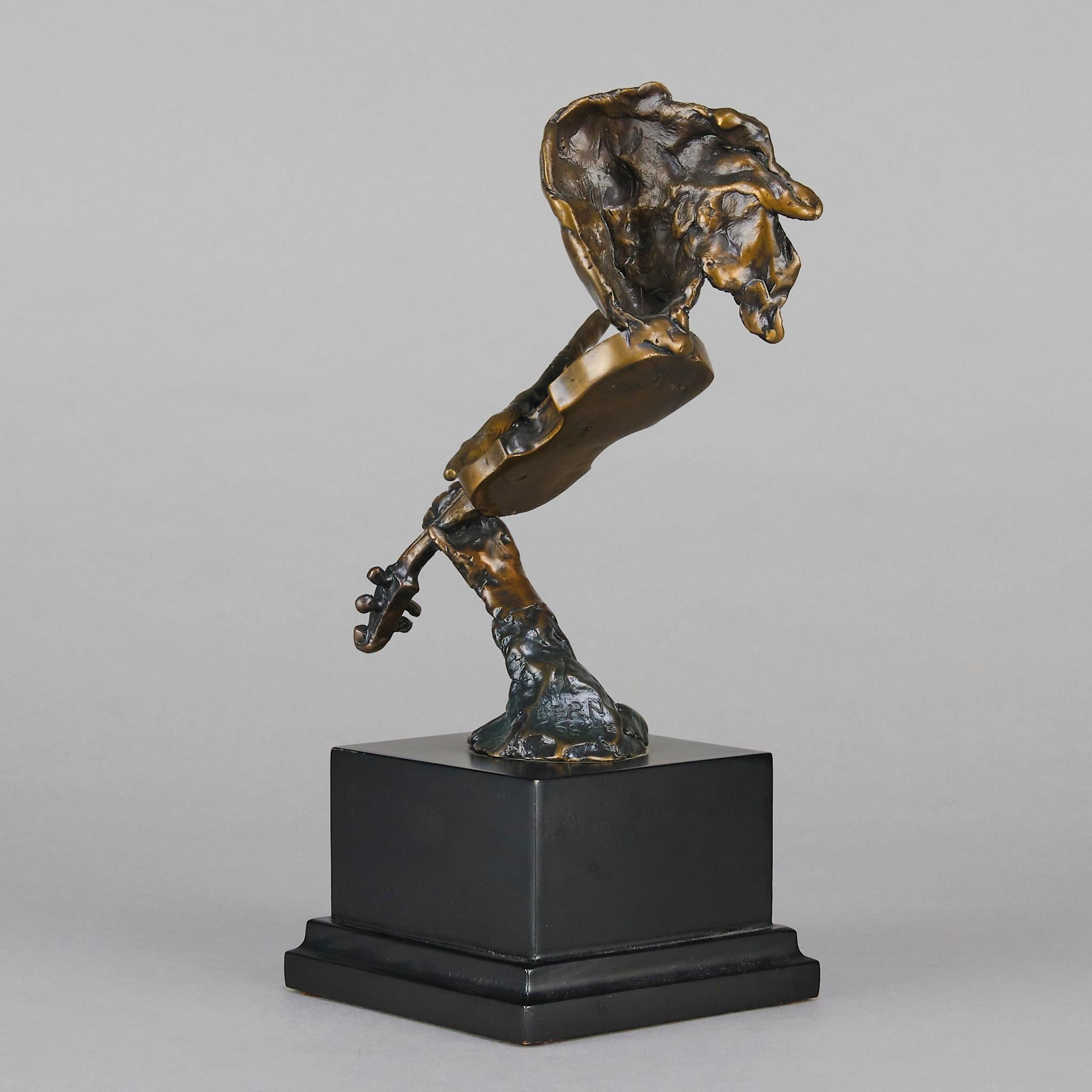 Mid 20th Century Modernist Bronze entitled 