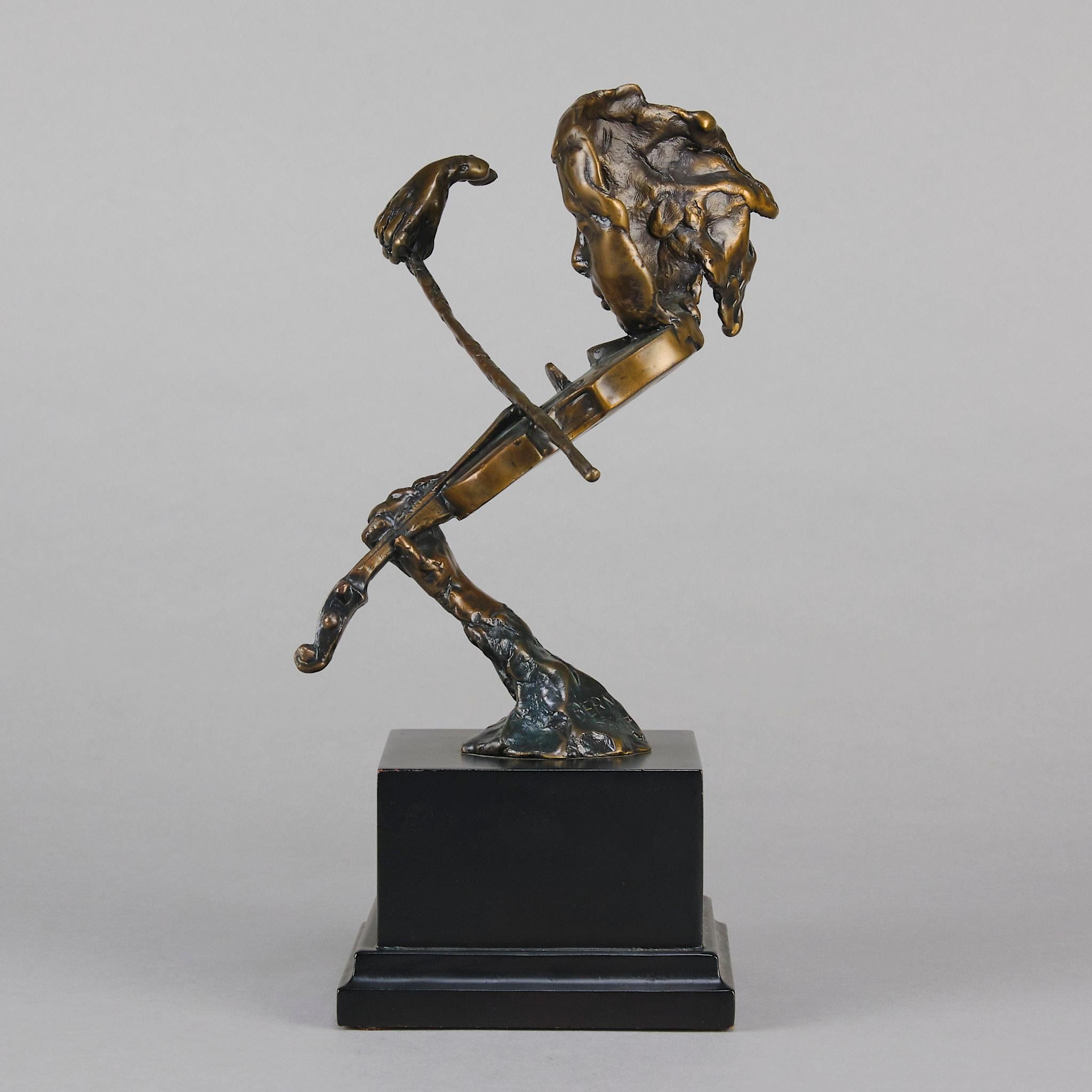 Mid 20th Century Modernist Bronze entitled 