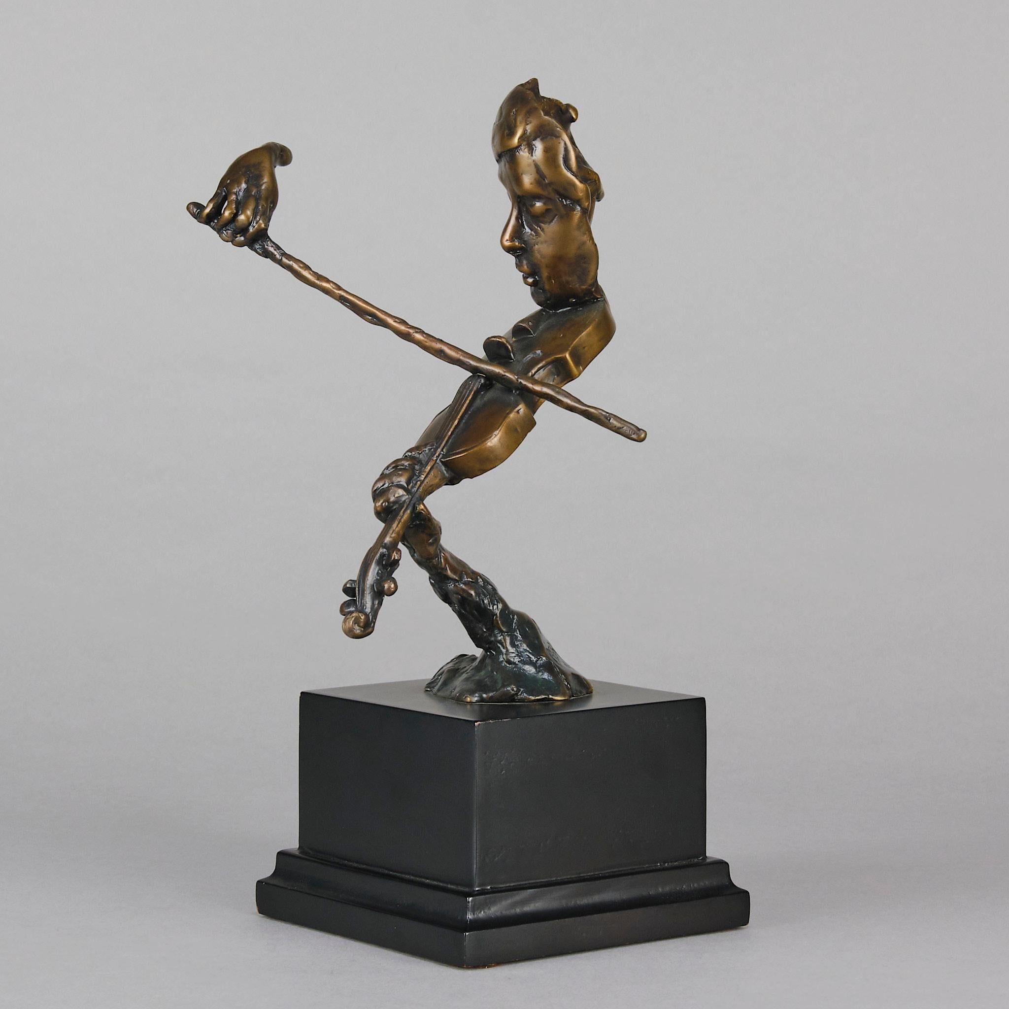 Mid 20th Century Modernist Bronze entitled 