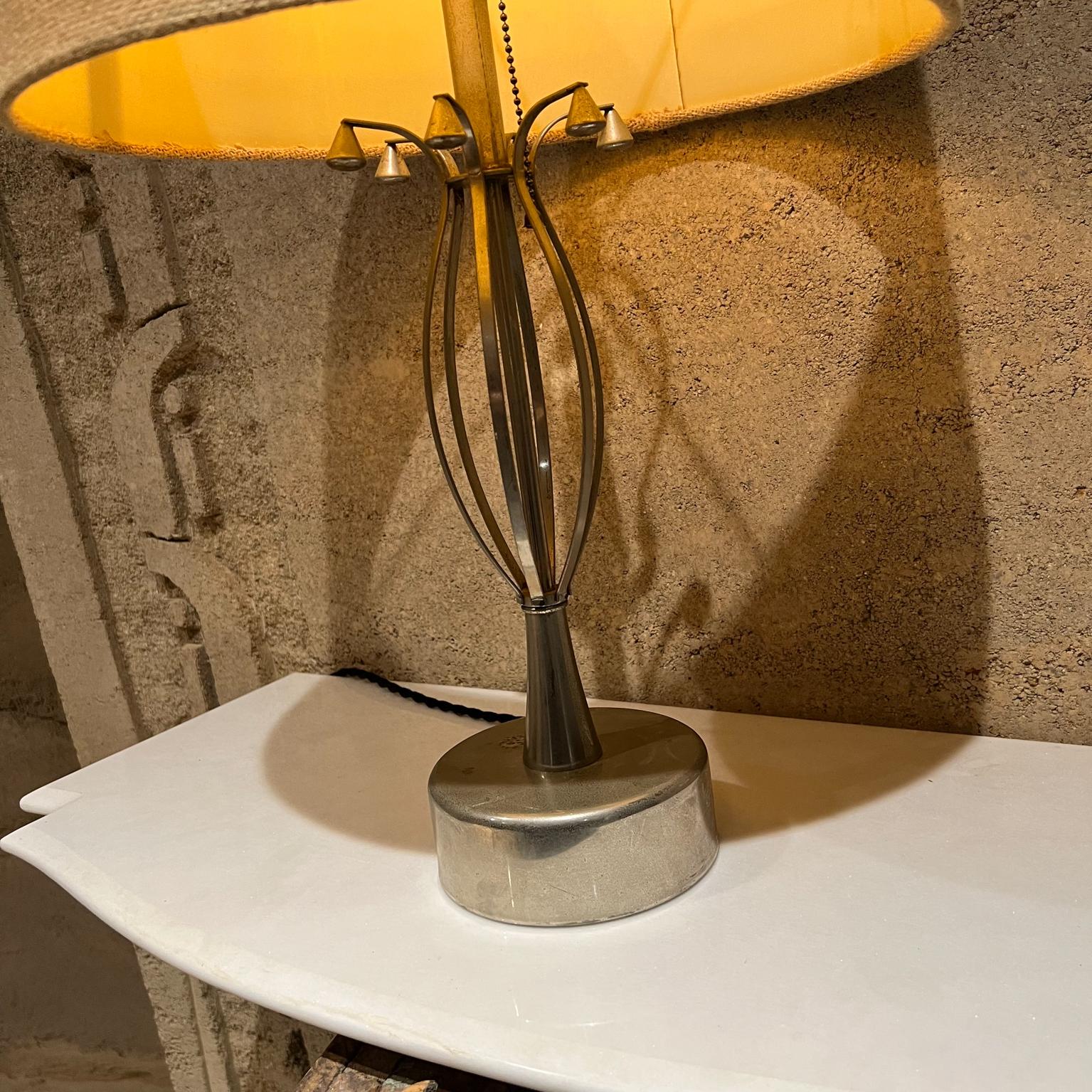 Mid 20th Century Modernist Sculptural Chrome Table Lamp 2