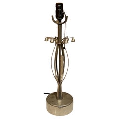 Mid 20th Century Modernist Sculptural Chrome Table Lamp