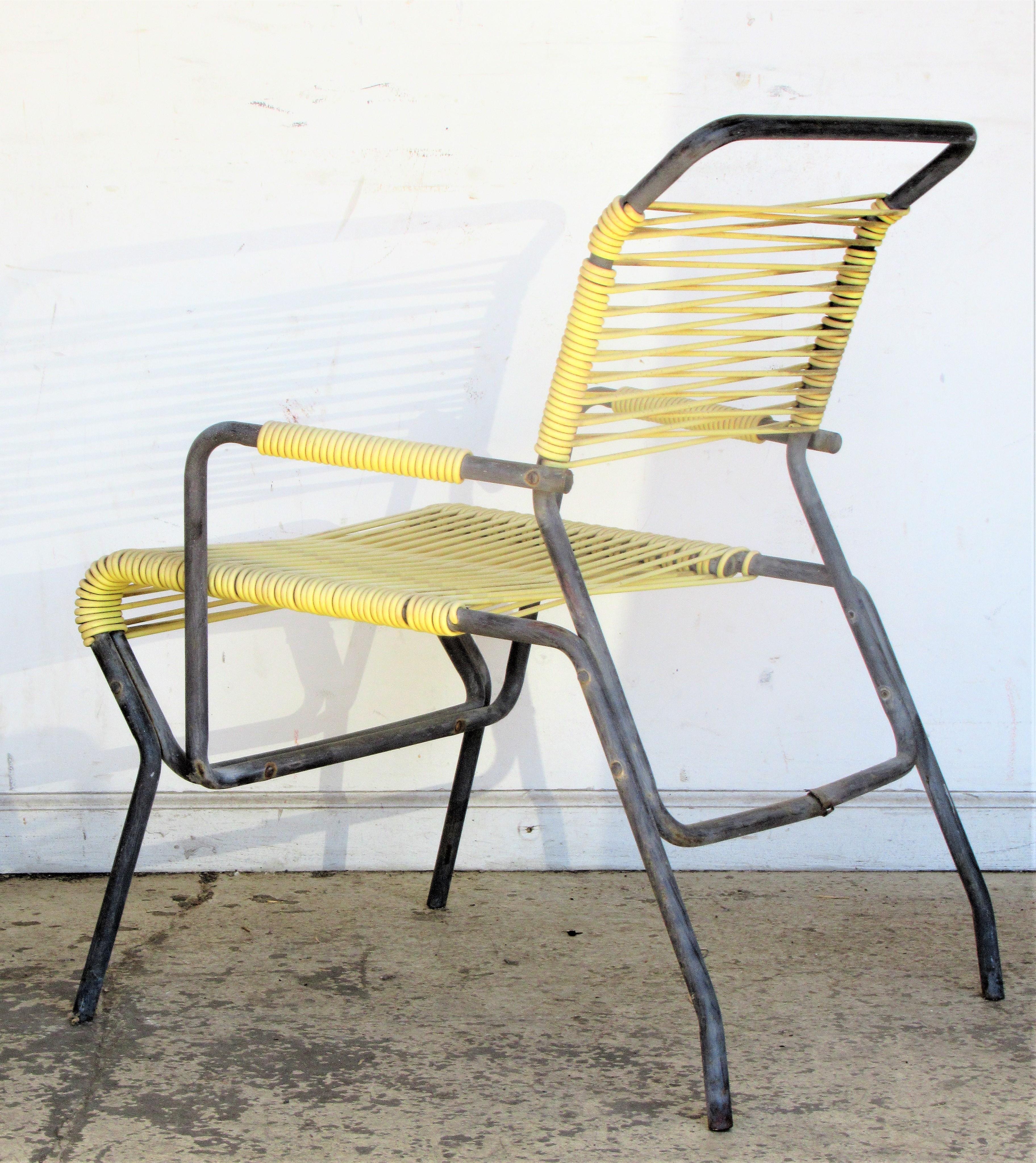 Mid-Century Modern  Iron Patio Chairs by Surf Line For Sale