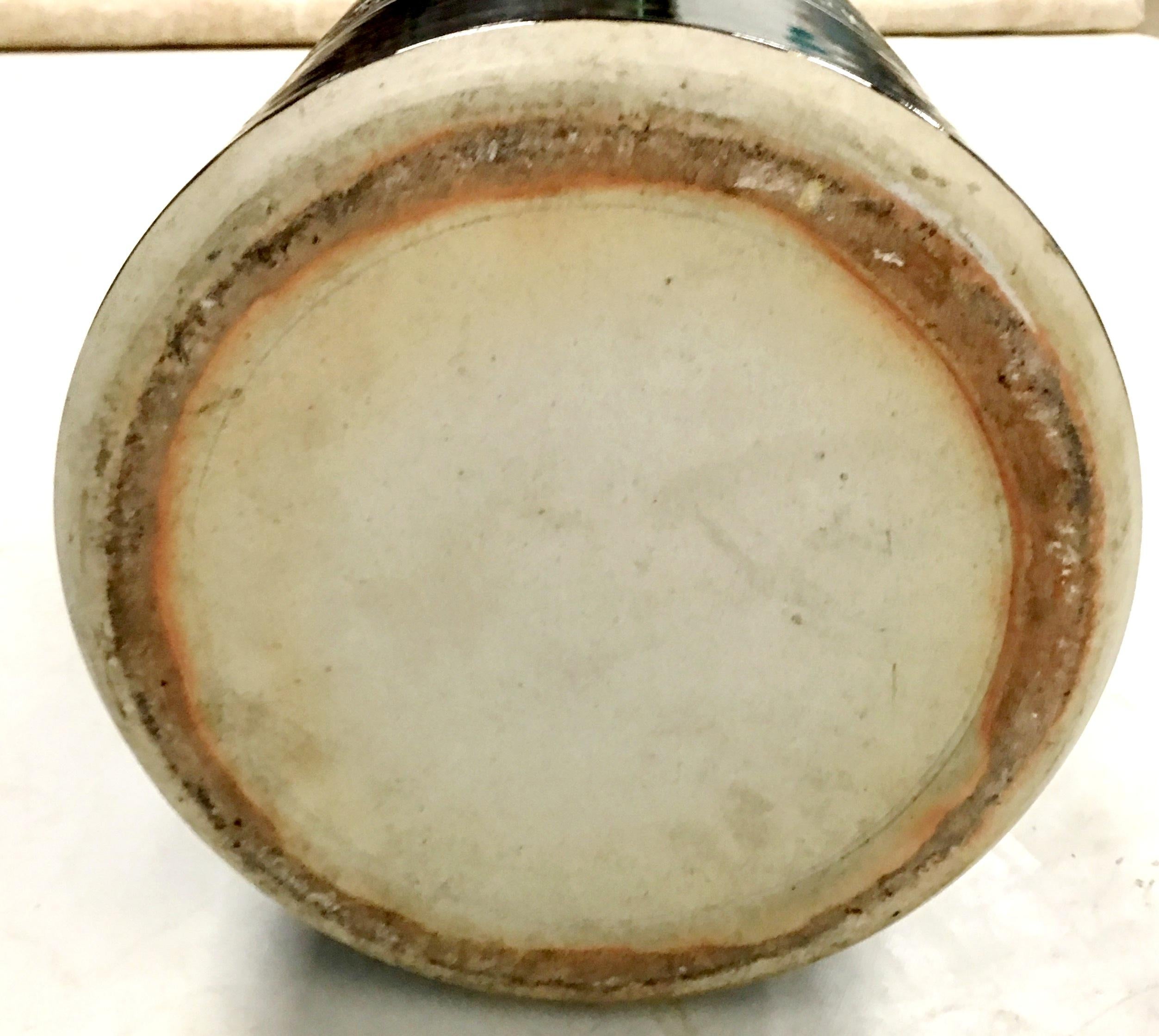 Mid-20th Century Monumental Chinese Ceramic Calligraphy Tall Umbrella Stand Vase For Sale 14