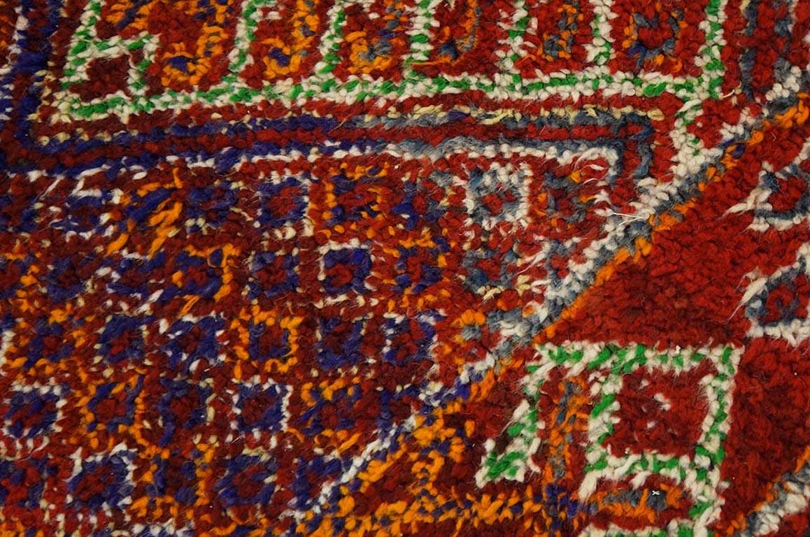 Hand-Knotted Mid 20th Century Moroccan Carpet ( 5'9