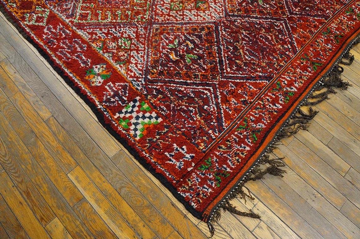 Wool Mid 20th Century Moroccan Carpet ( 5'9