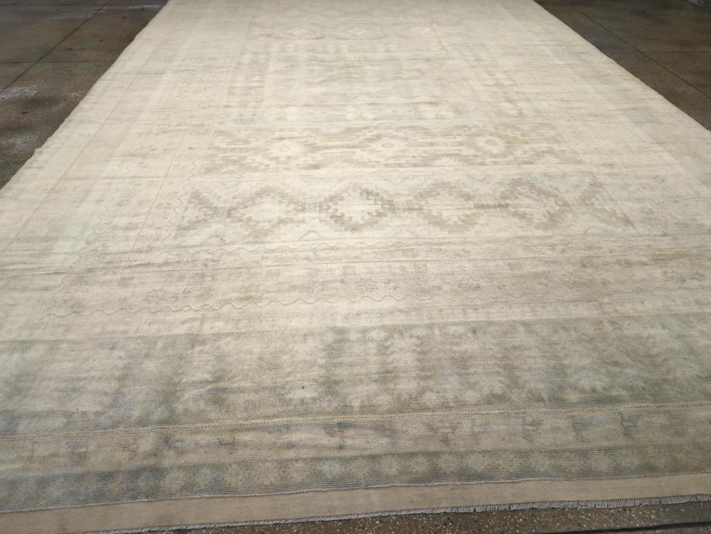 Mid-20th Century Moroccan Oversize Carpet For Sale 1