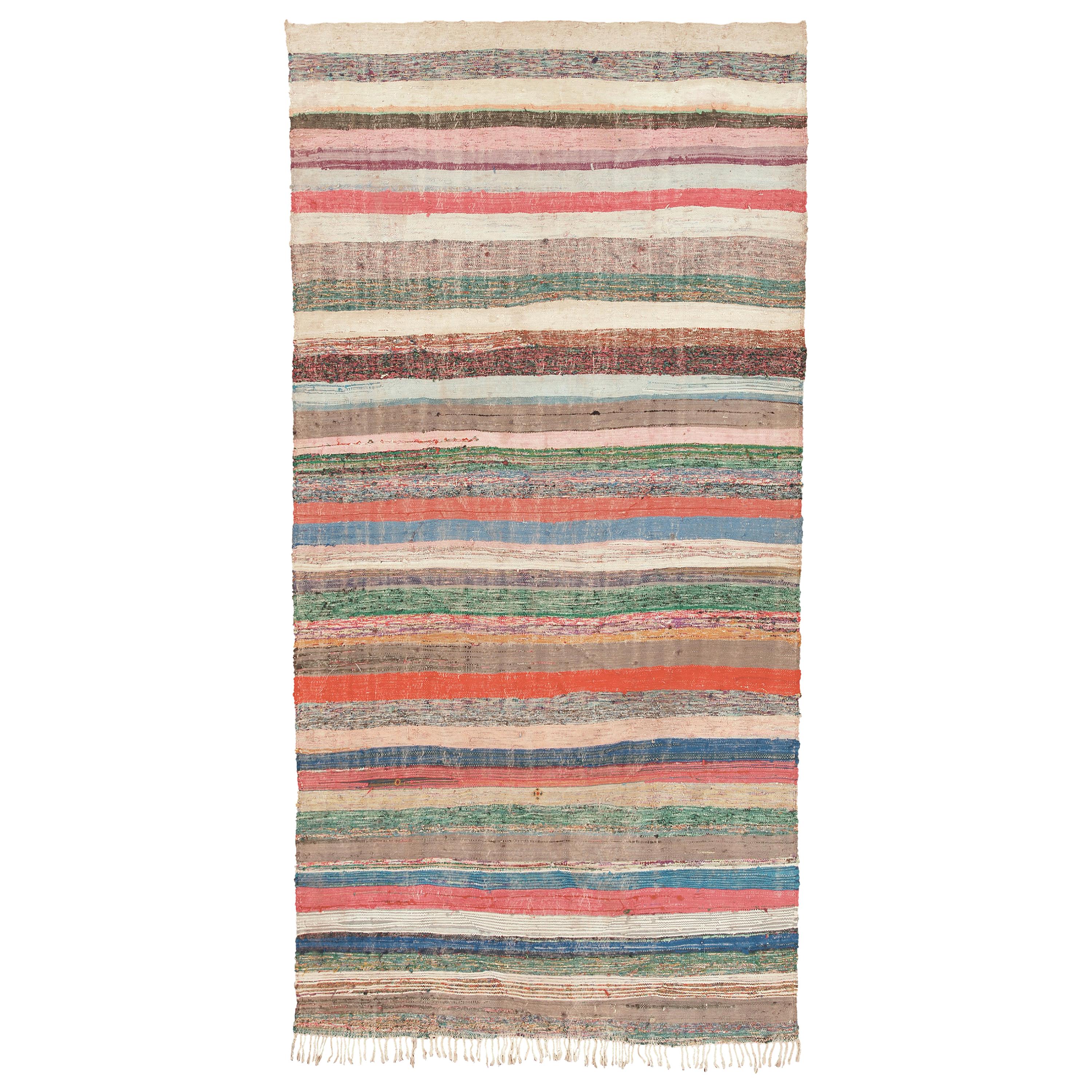 Mid-20th Century Moroccan Rag Rug