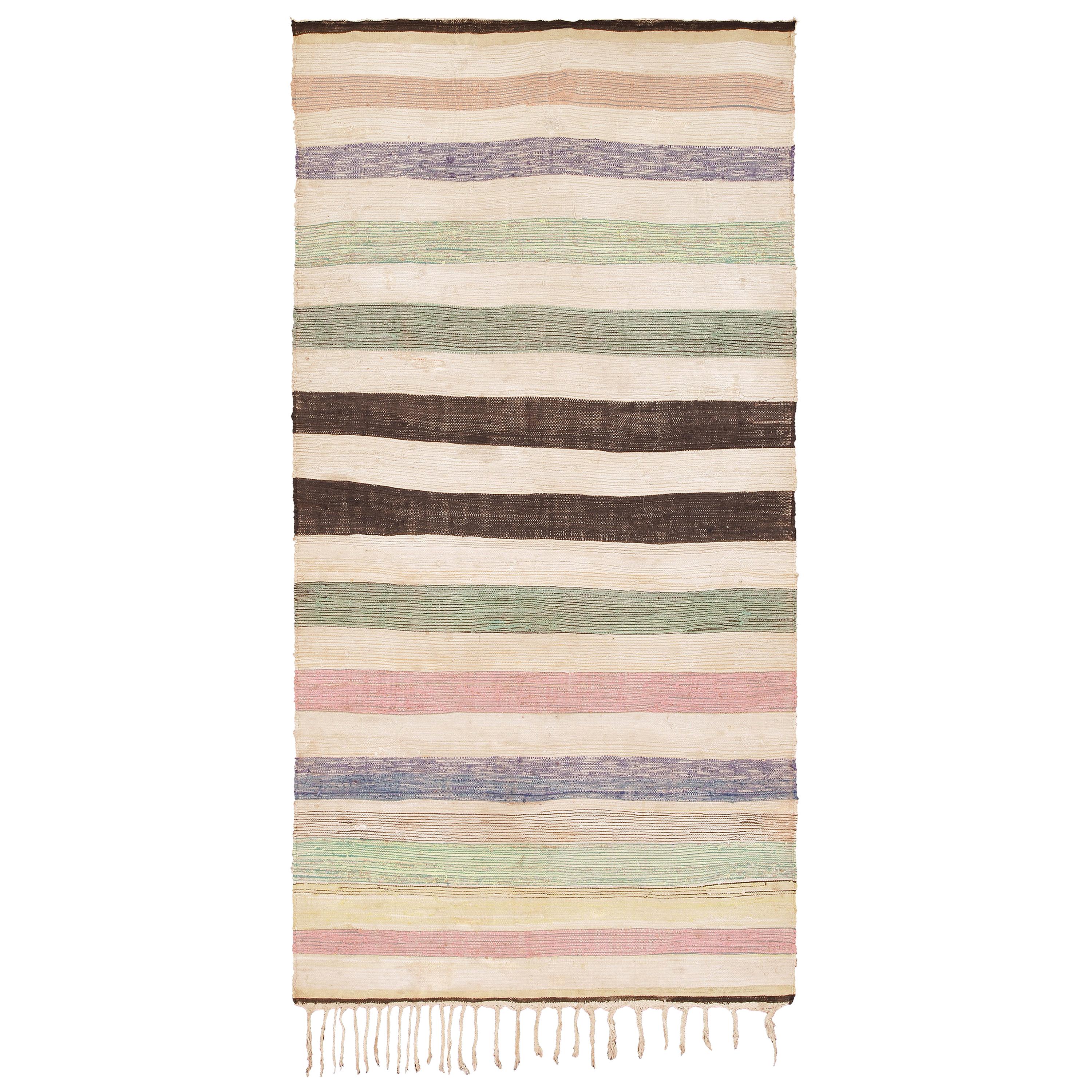 Mid-20th Century Moroccan Rag Rug