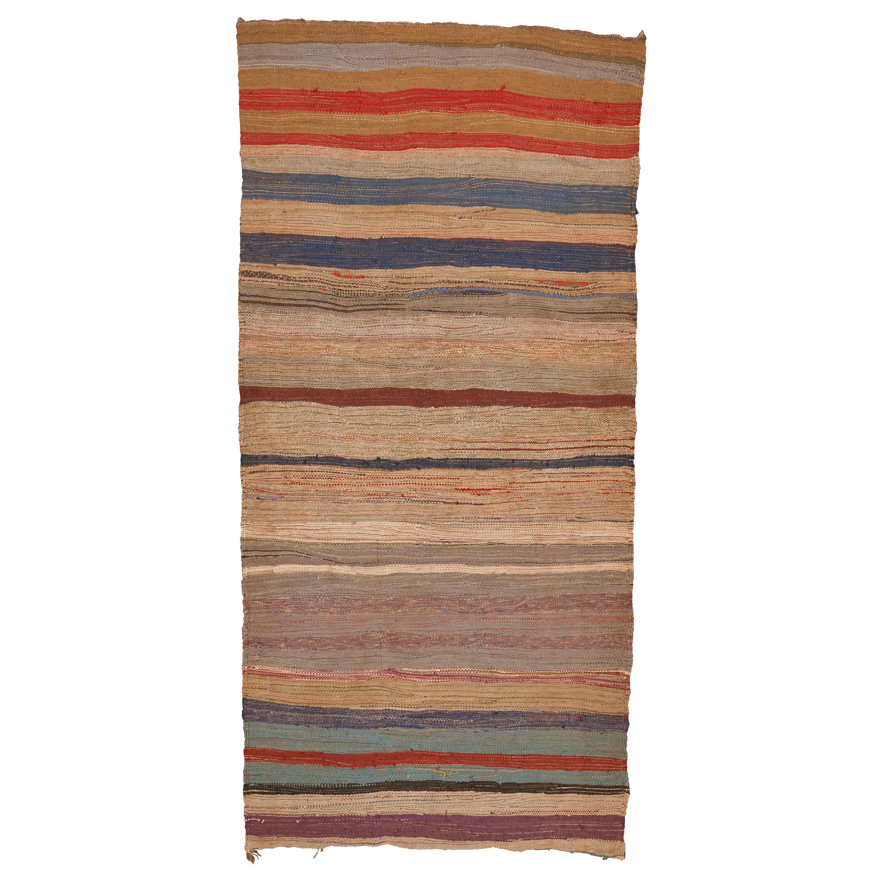 Mid-20th Century Moroccan Rag Rug