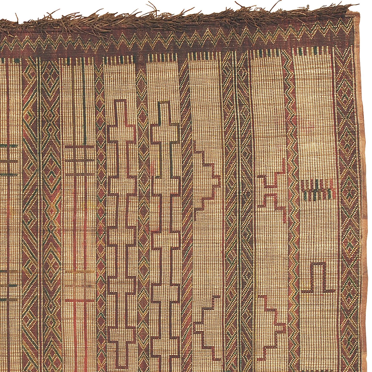 Tribal Mid-20th Century Moroccan Tuareg Mat For Sale