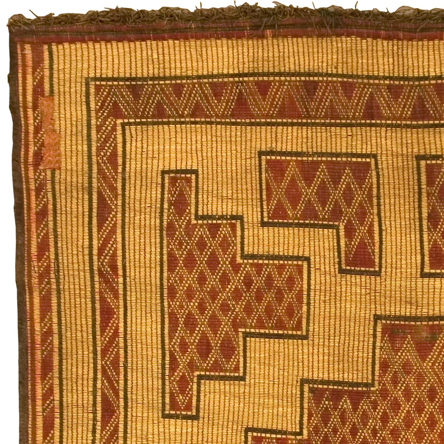 Hand-Woven Mid-20th Century Moroccan Tuareg Mat For Sale