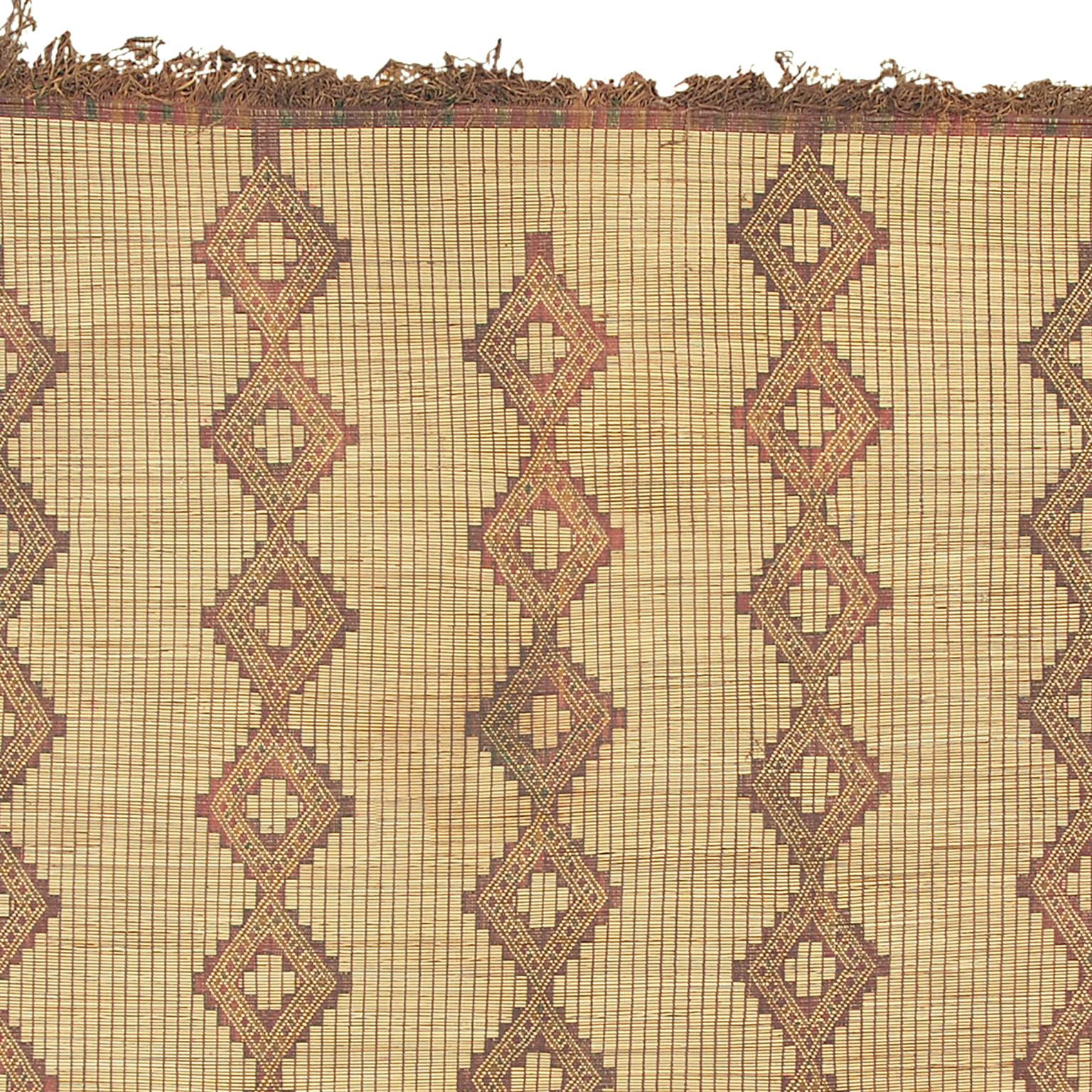 Hand-Woven Mid-20th Century Moroccan Tuareg Mat
