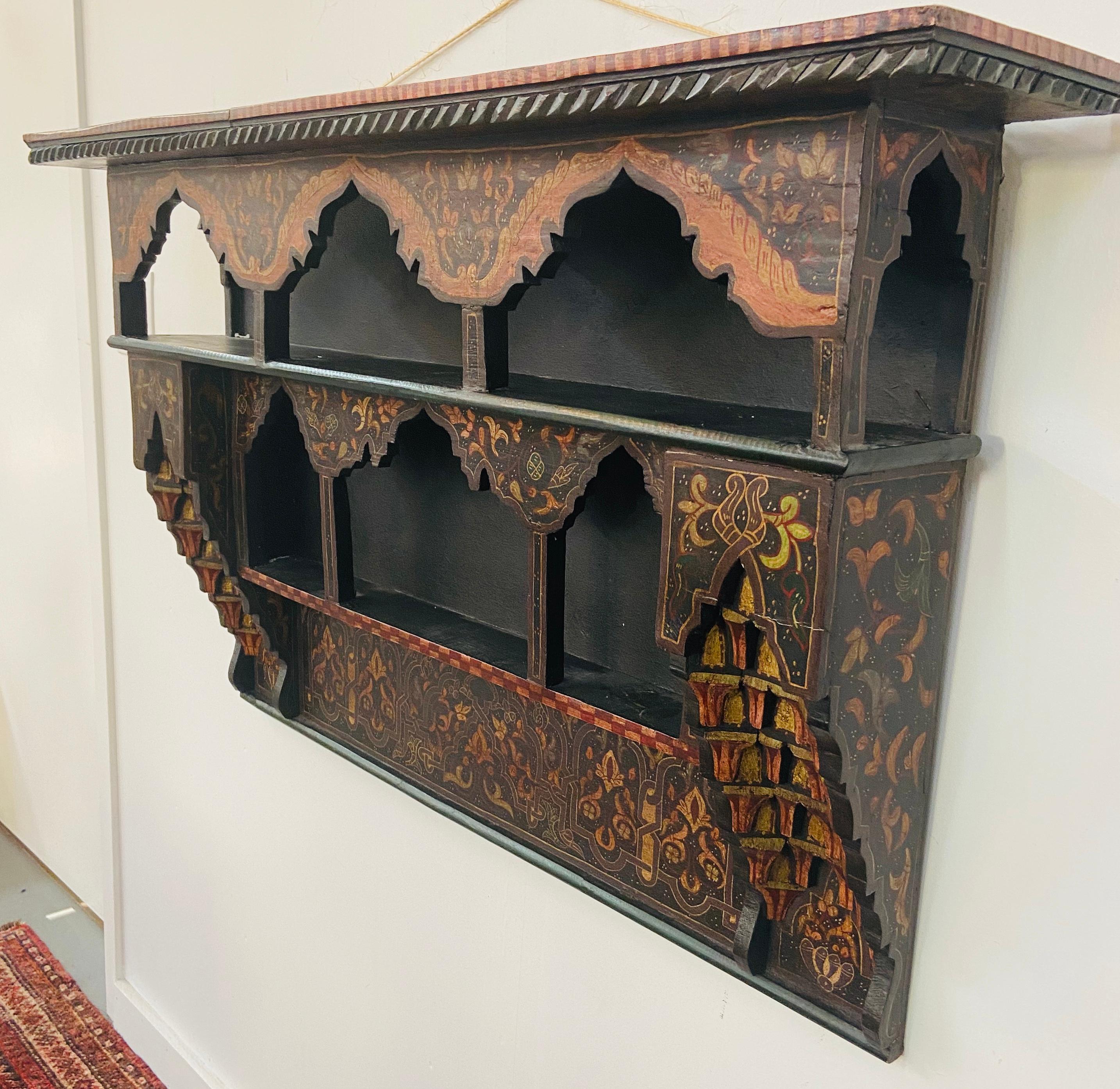 Mid-20th Century Moroccan Wall Shelf or Spice Rack 2