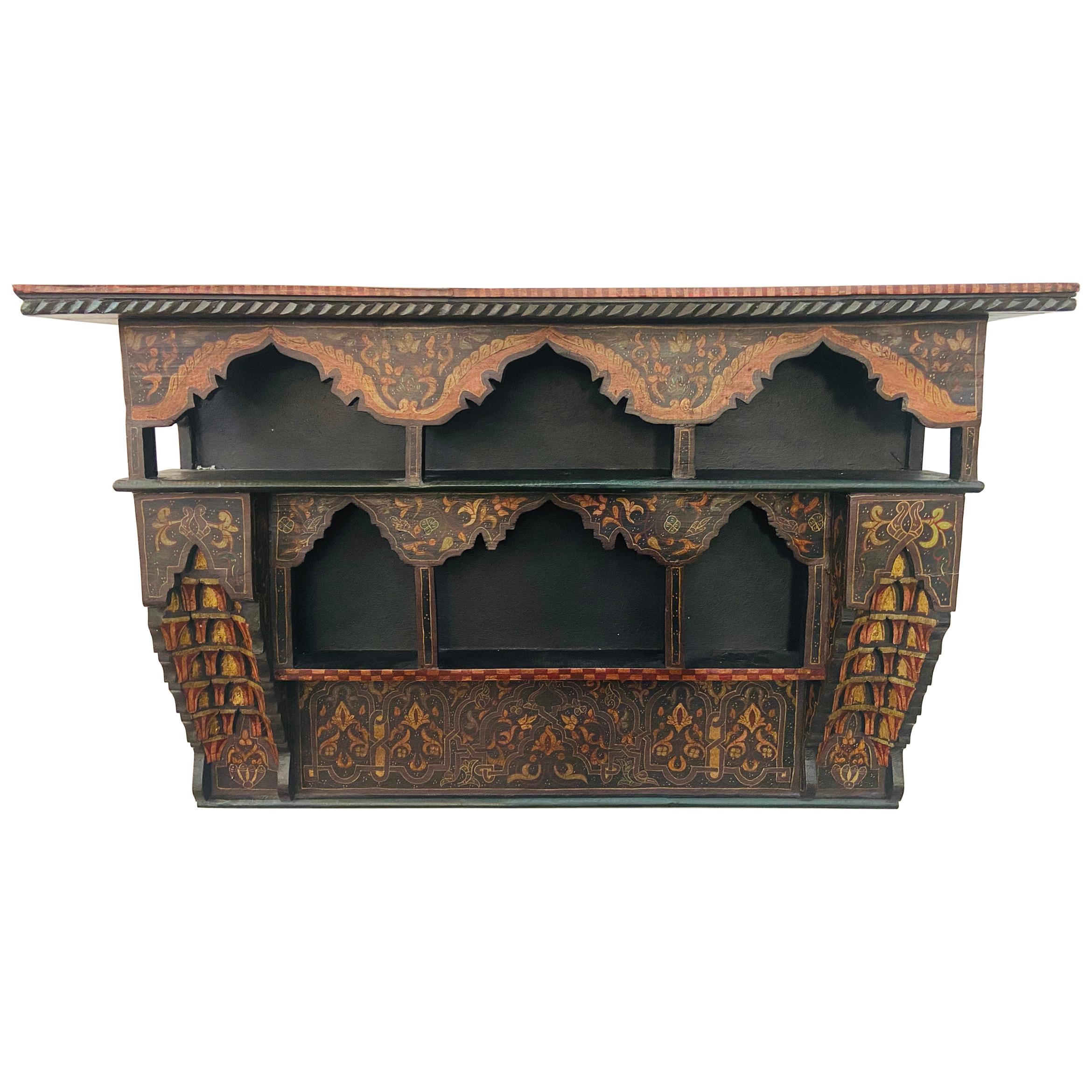 Mid-20th Century Moroccan Wall Shelf or Spice Rack