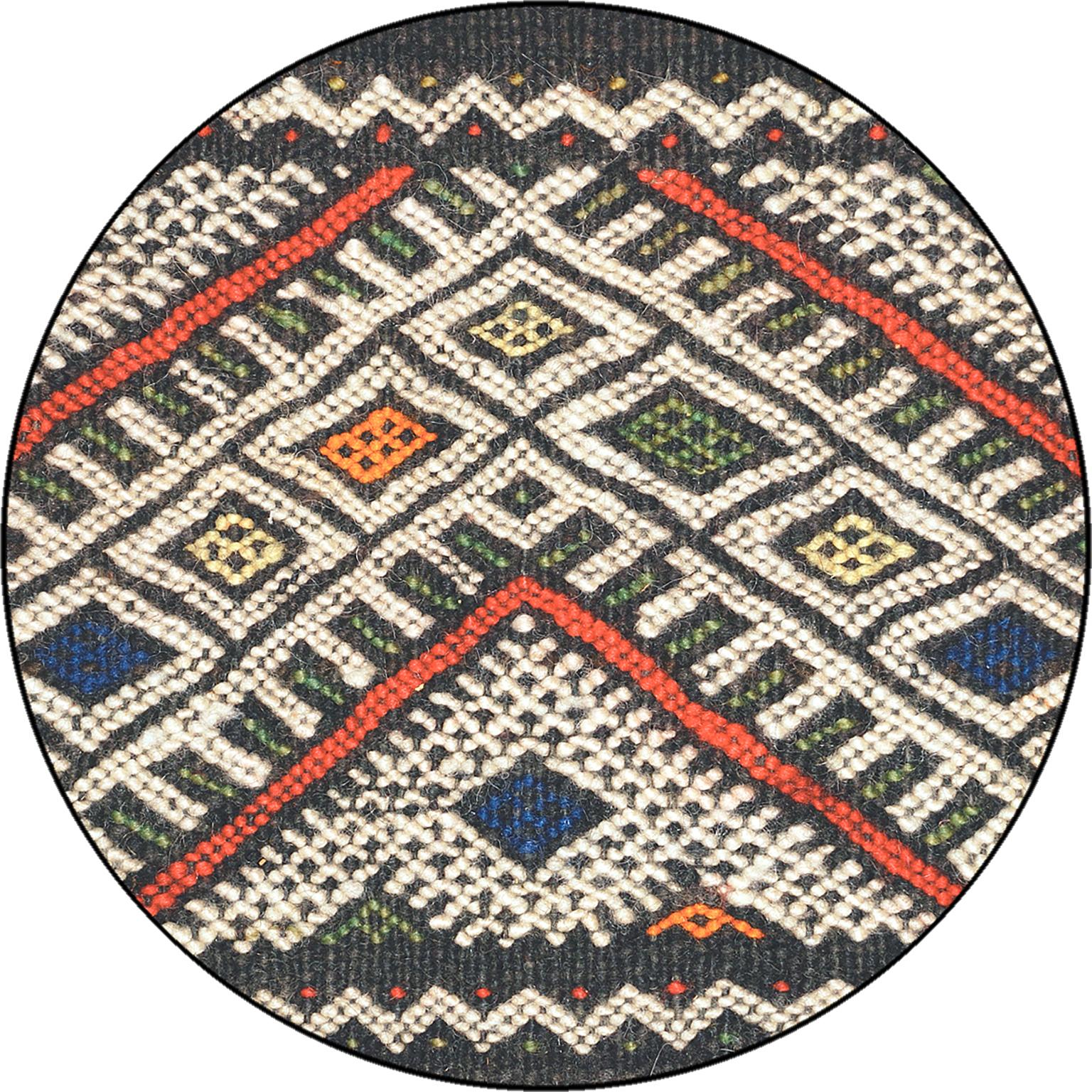 Mid-20th century Moroccan Zaiane carpet
Morocco circa 1940
Handwoven.